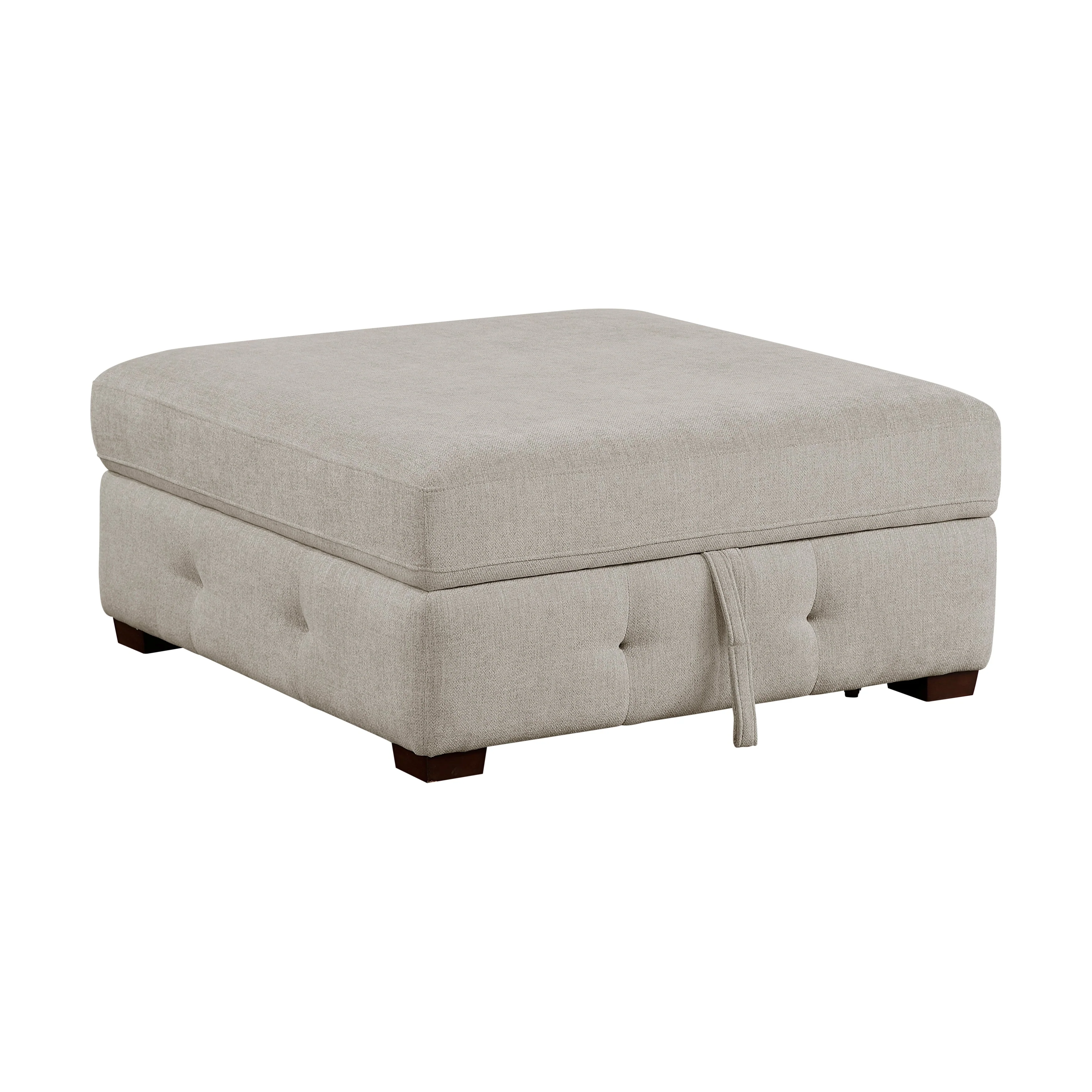 Raife Taupe 3-Piece Sectional with Right Chaise and Ottoman - Image 13
