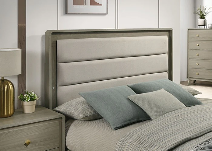Rainier Contemporary Gray 5-Piece Queen Bedroom Set - Image 3