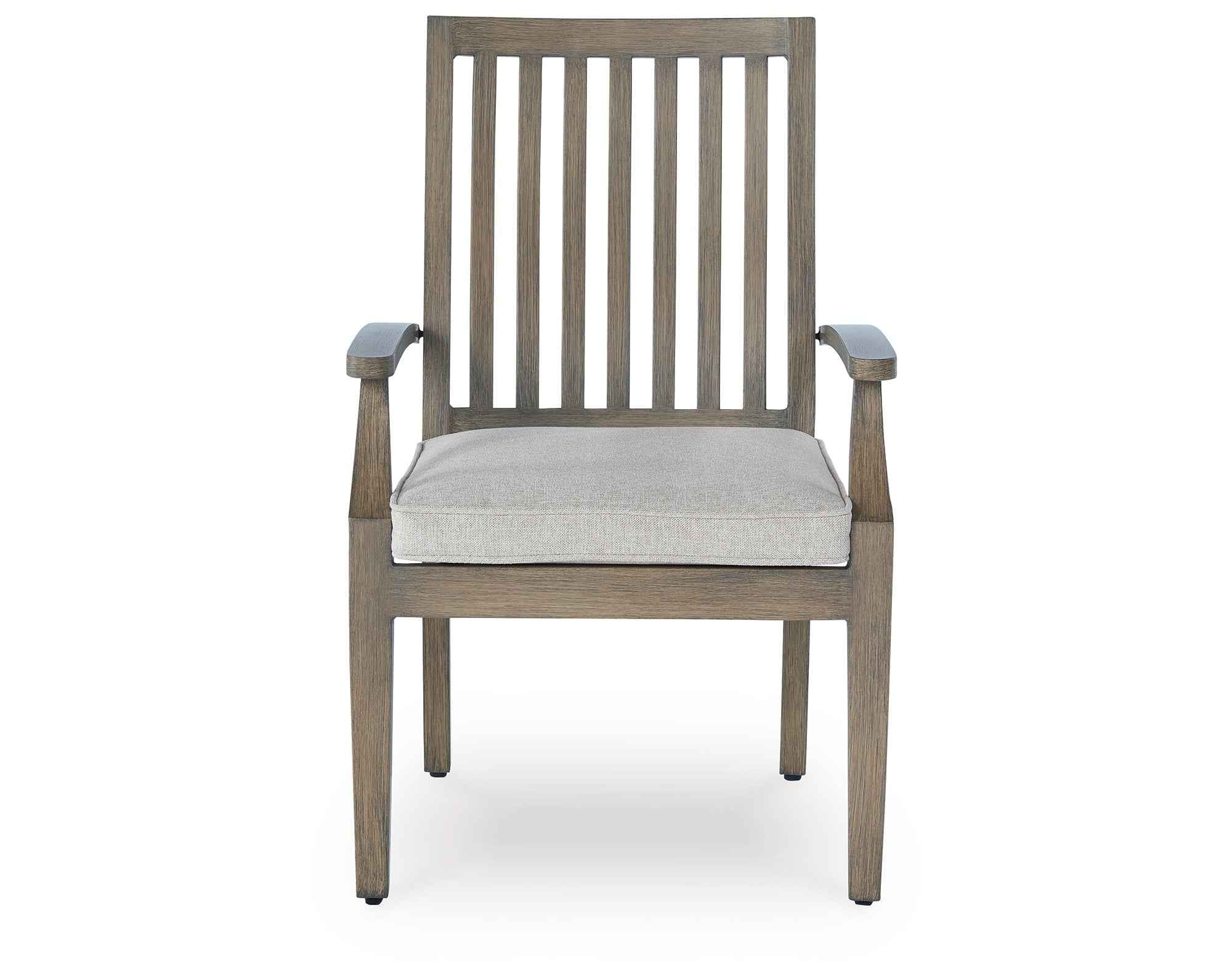 Rainier Ranch Brown/Beige Outdoor Arm Chair with Cushion (Set of 2) - Image 10