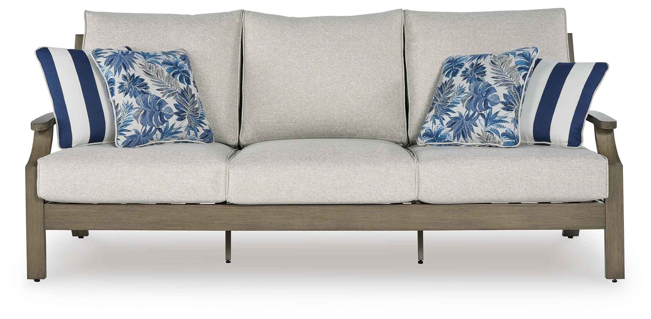 Rainier Ranch Brown/Beige Outdoor Sofa and Loveseat - Image 6