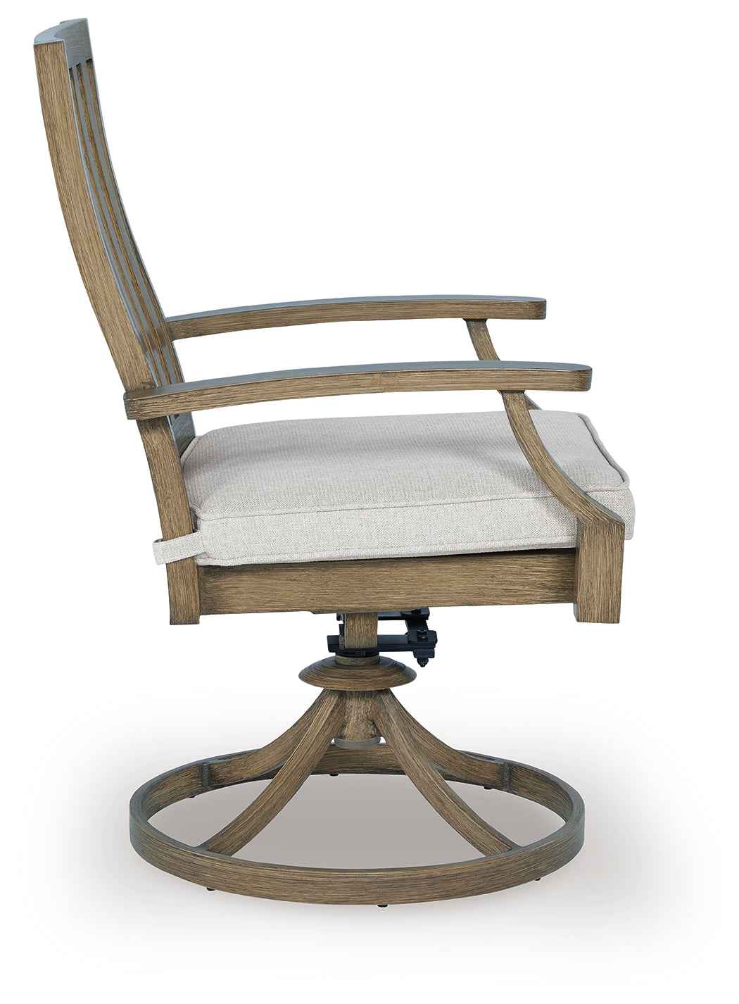 Rainier Ranch Brown/Beige Outdoor Dining Table and 4 Chairs - Image 4