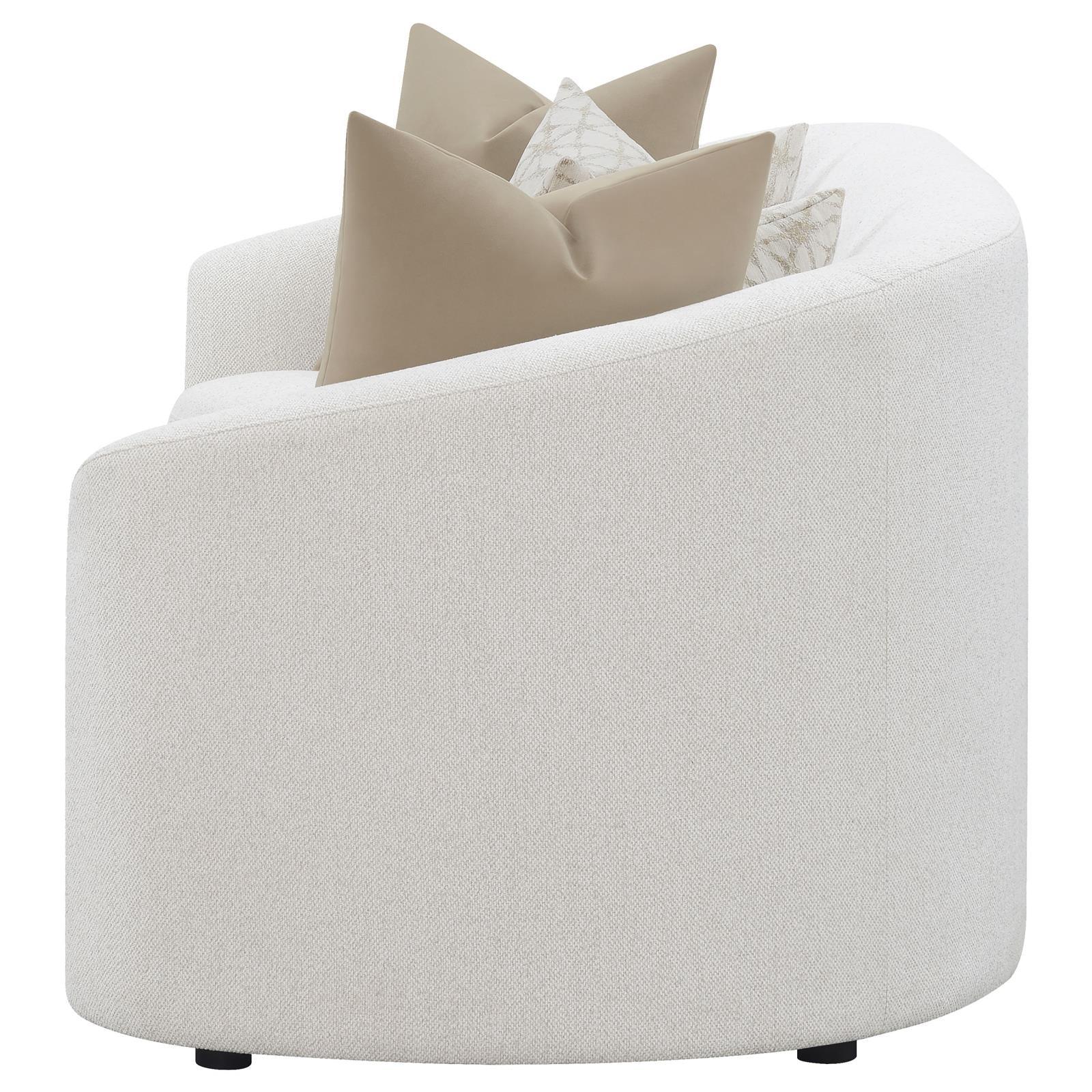 Rainn Latte Upholstered Tight Back Sofa - Image 4
