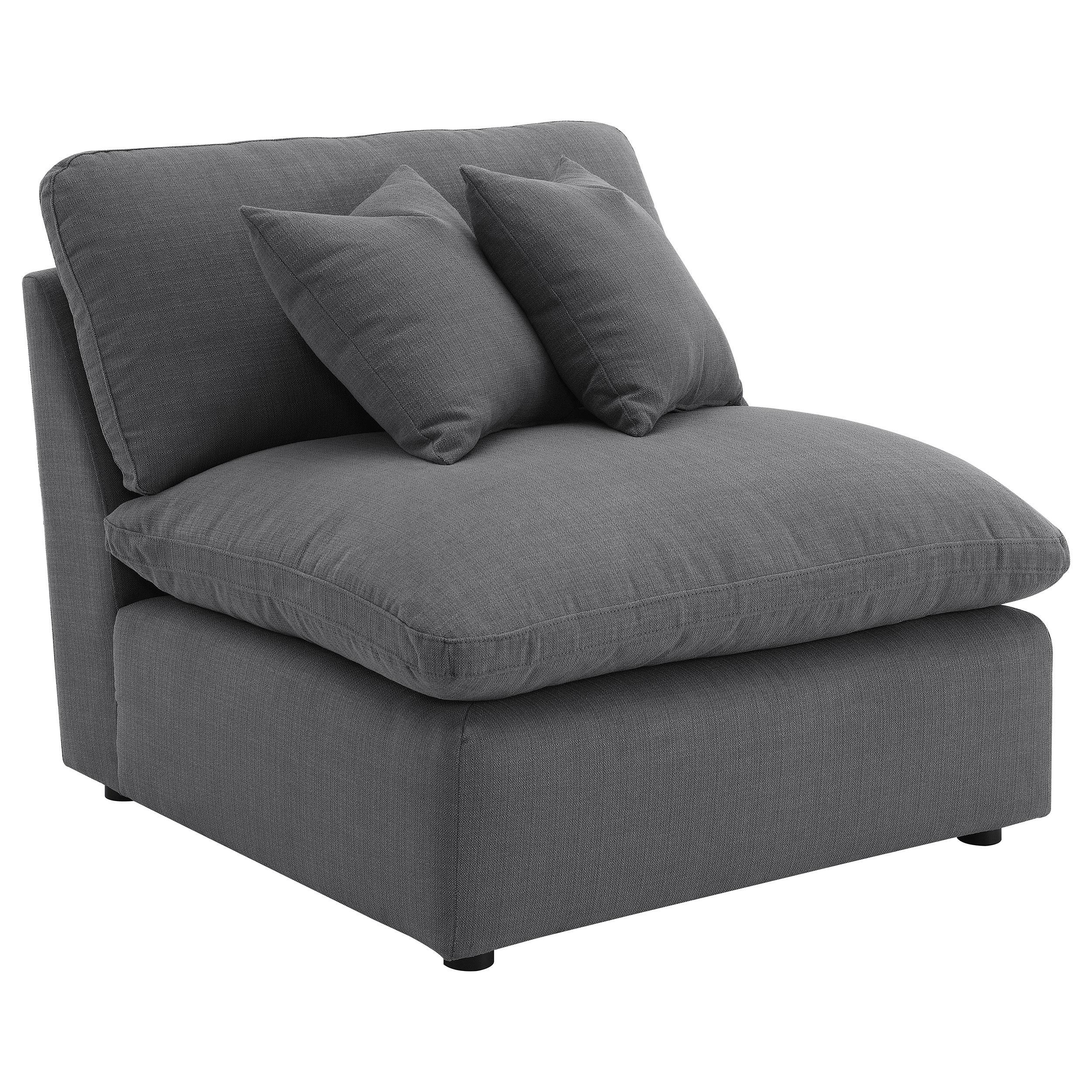 Raleigh Grey 6-piece Boucle Upholstered Modular Sectional - Image 3