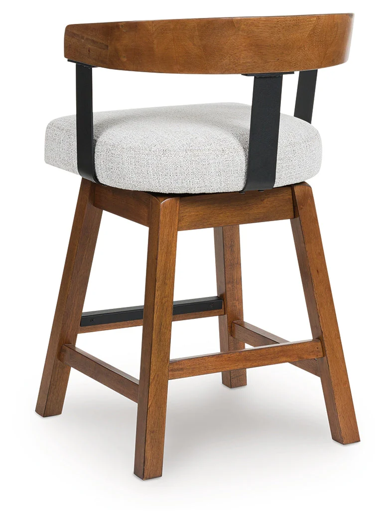 Ralene Medium Brown Counter Height Barstool (Set of 2), Set of 2 - Image 4