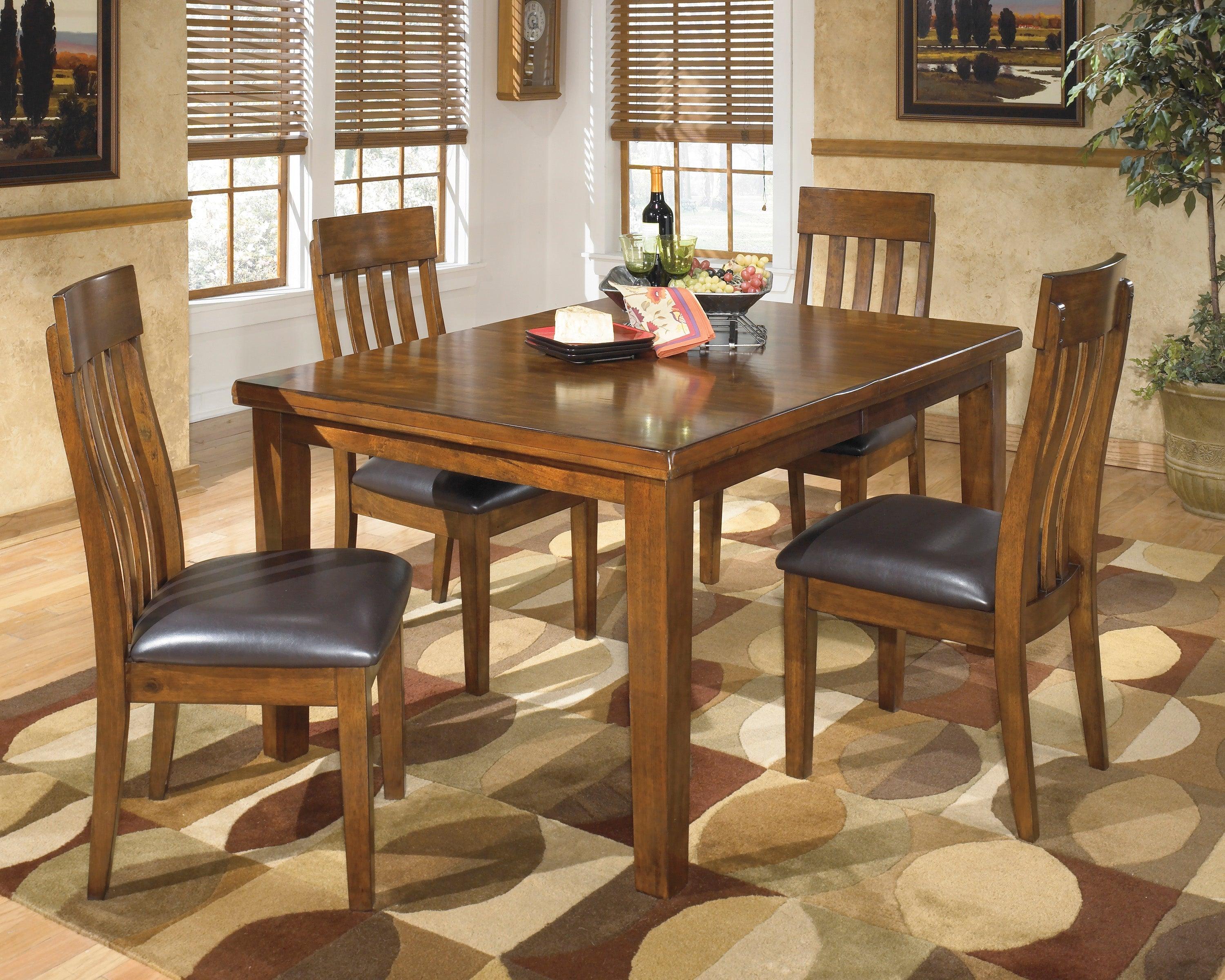 Ralene Medium Brown Extendable Dining Set - Image 3