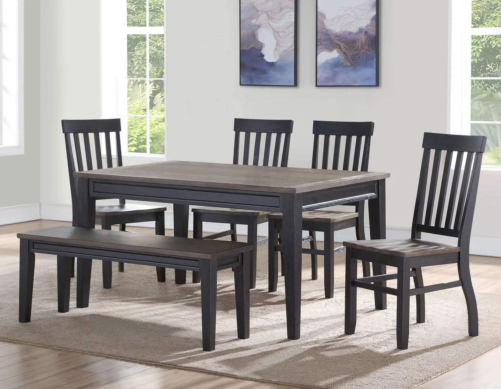 Raven Noir 59.5 Inch Dining Table - Image 3
