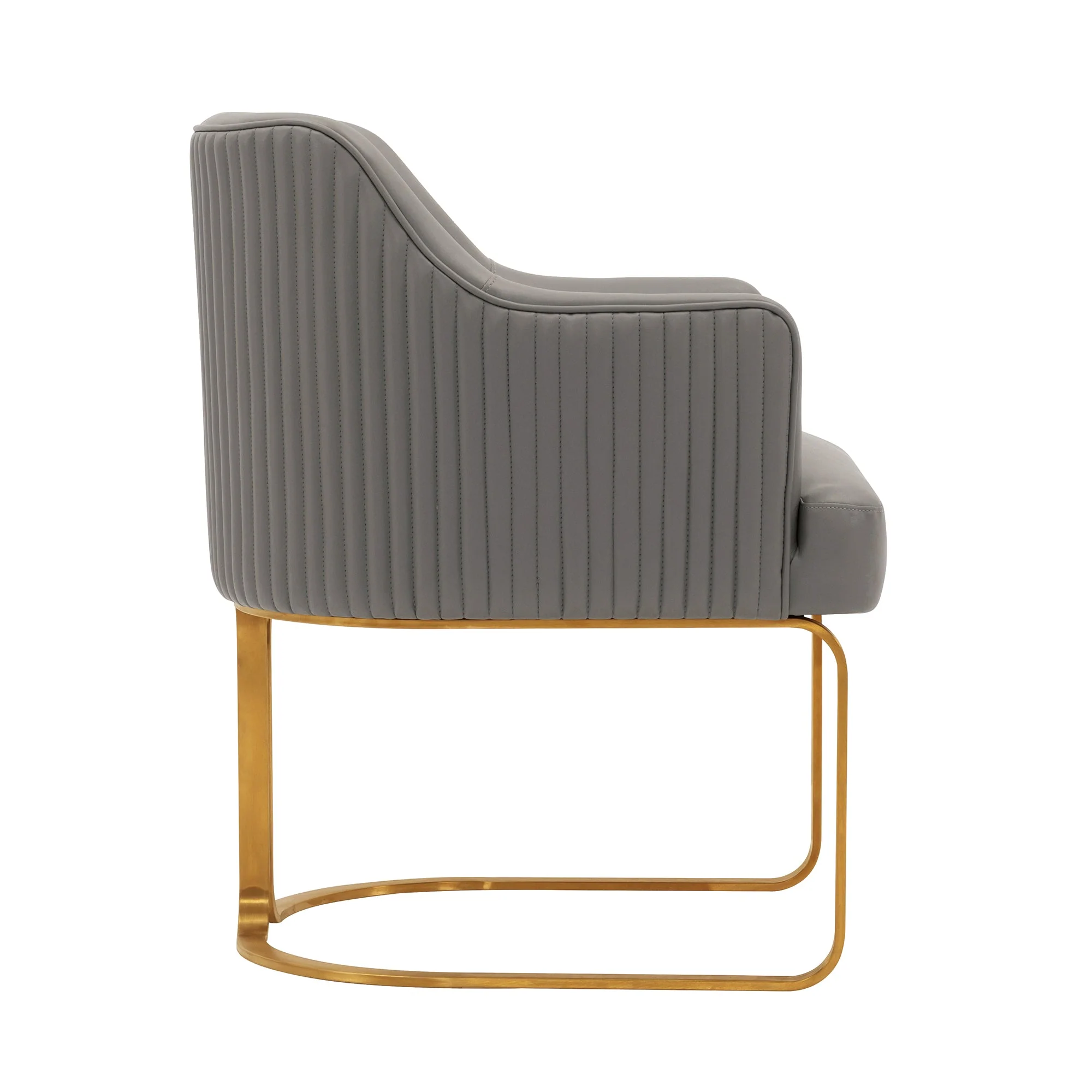 Raya Dining Armchair in Taupe - Image 5