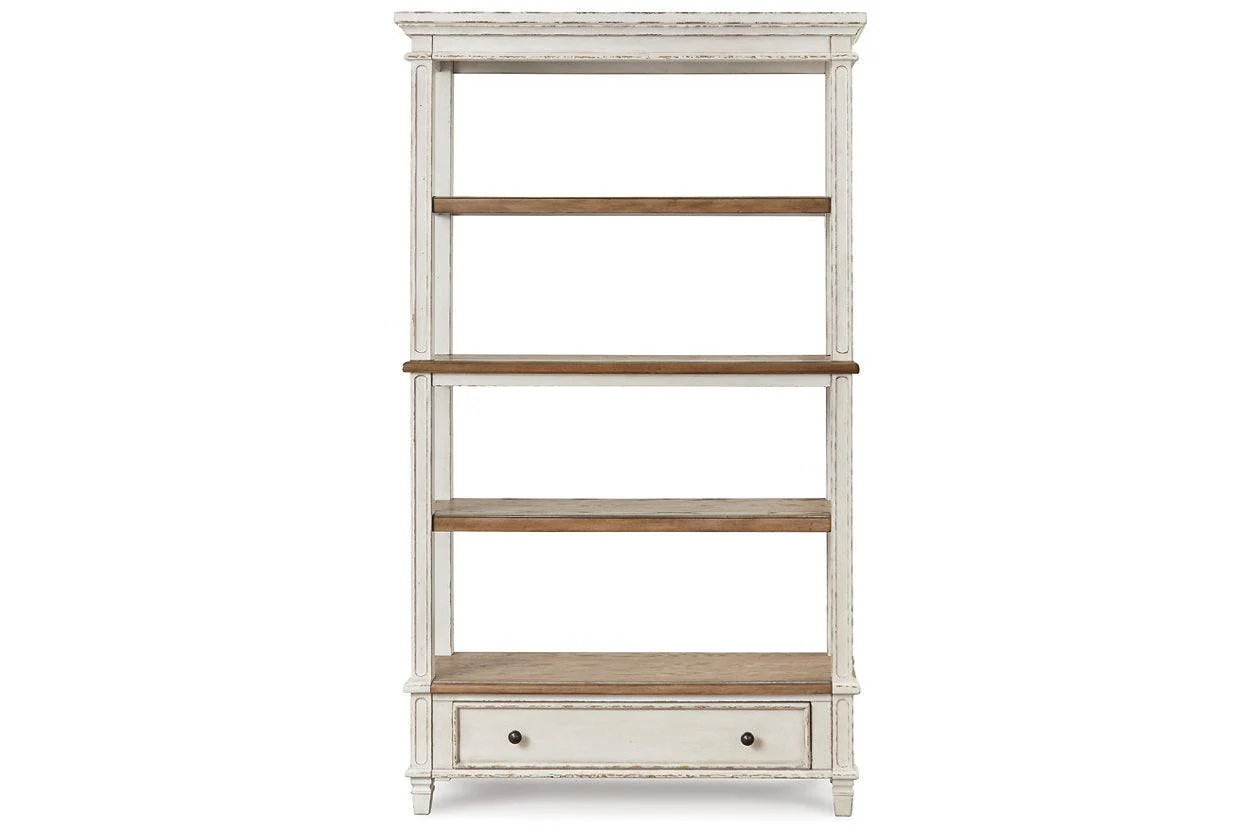 Realyn Brown/White 75" Bookcase - Image 2