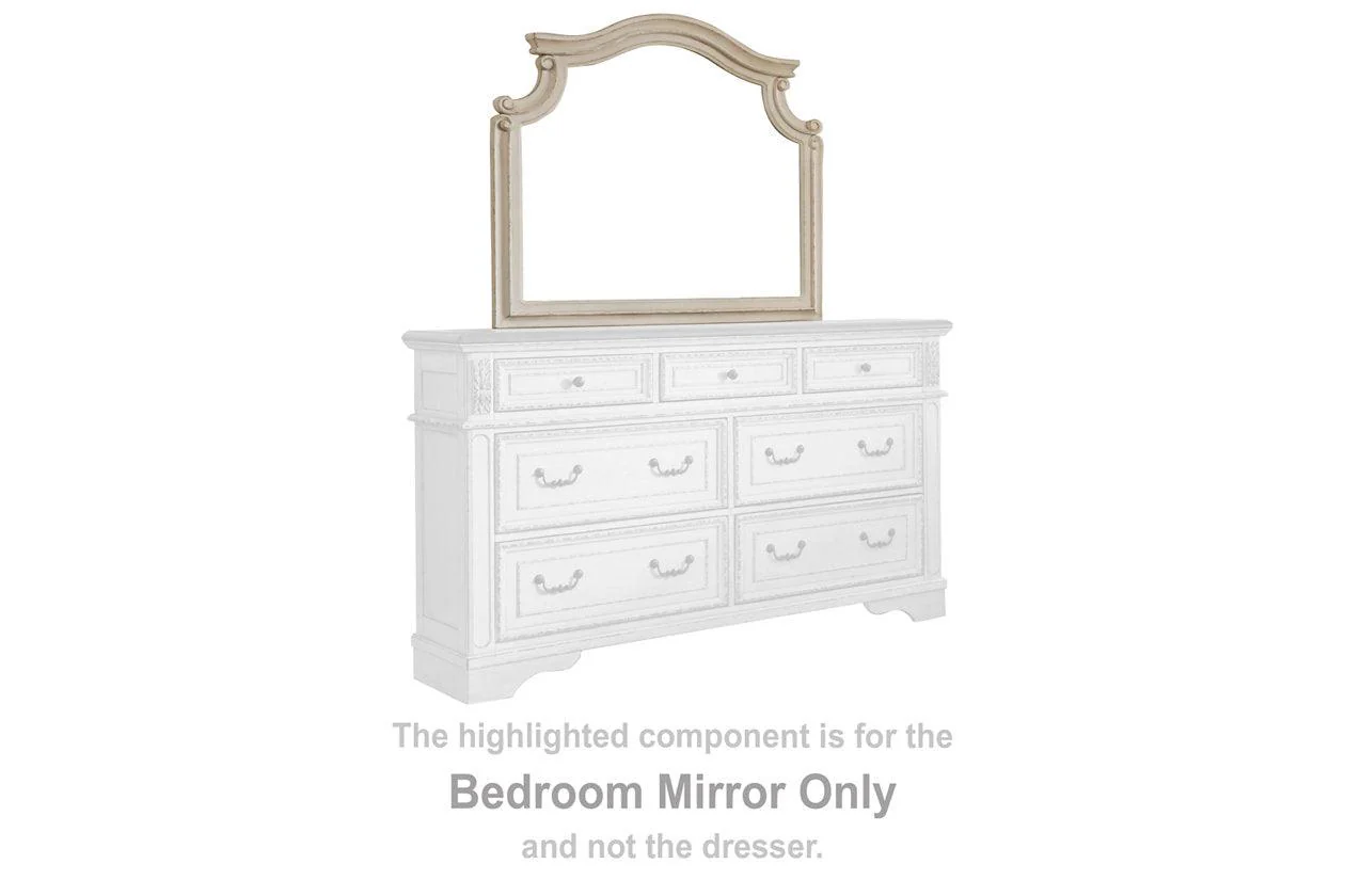 Realyn Chipped White Bedroom Mirror (Mirror Only) - Image 2