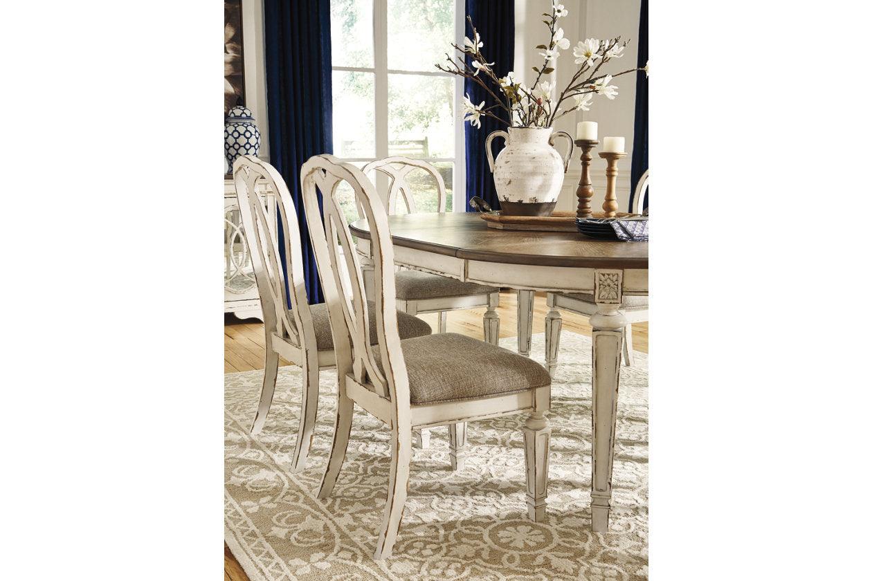 Realyn Chipped White Dining Chair, Set of 2 - Image 6