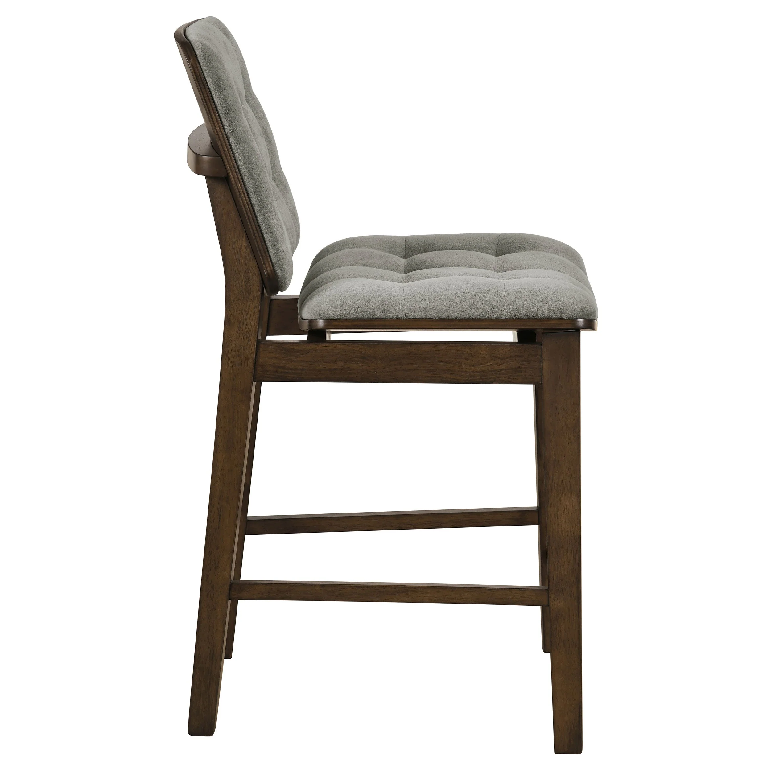 Redbridge Grey/Walnut Velvet Upholstered Counter Chair (Set of 2) - Image 8