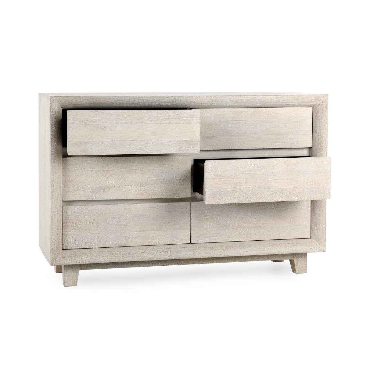 Reece 6 Drawer Dresser - Seashell White - Image 4