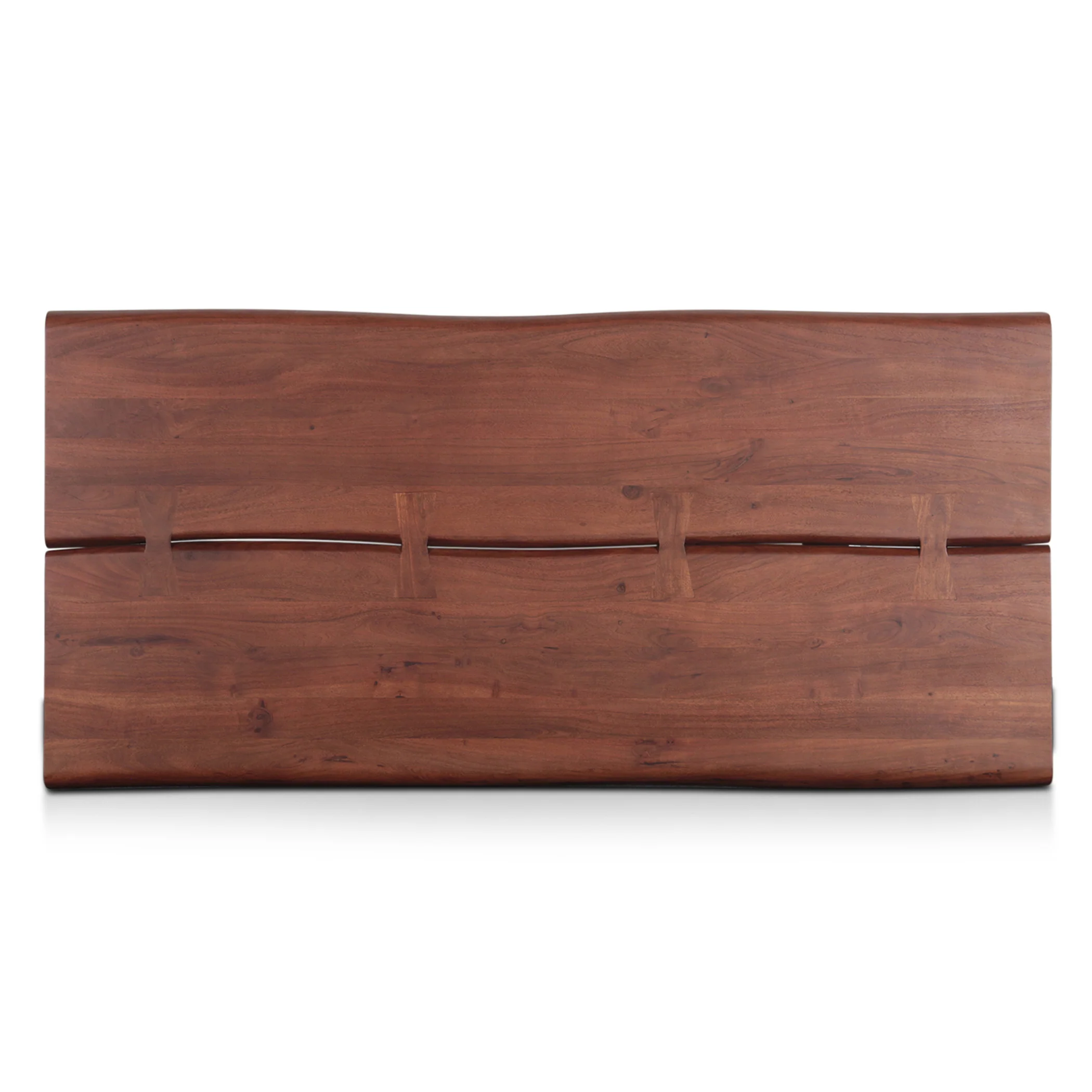 Reed 79" Dining Table in Light Sequoia with Gunmetal Legs - Image 10