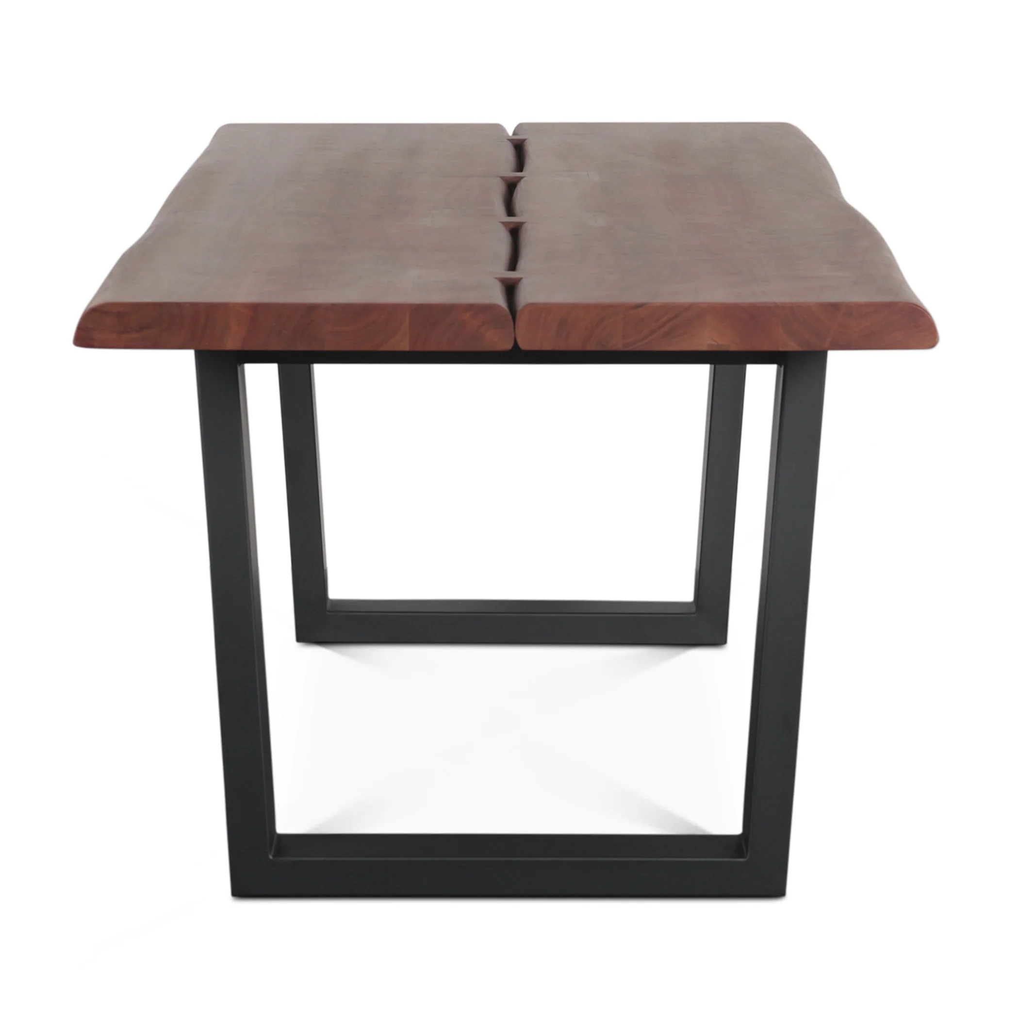 Reed 79" Dining Table in Light Sequoia with Gunmetal Legs - Image 8