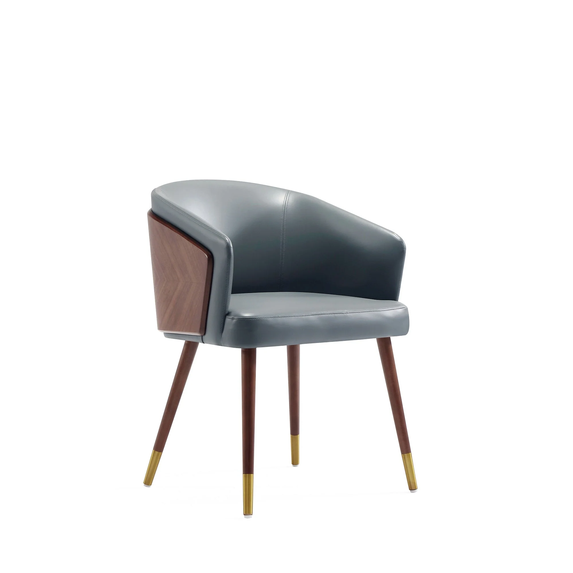 Reeva Dining Chair in Walnut and Graphite Grey (set of 2) - Image 11