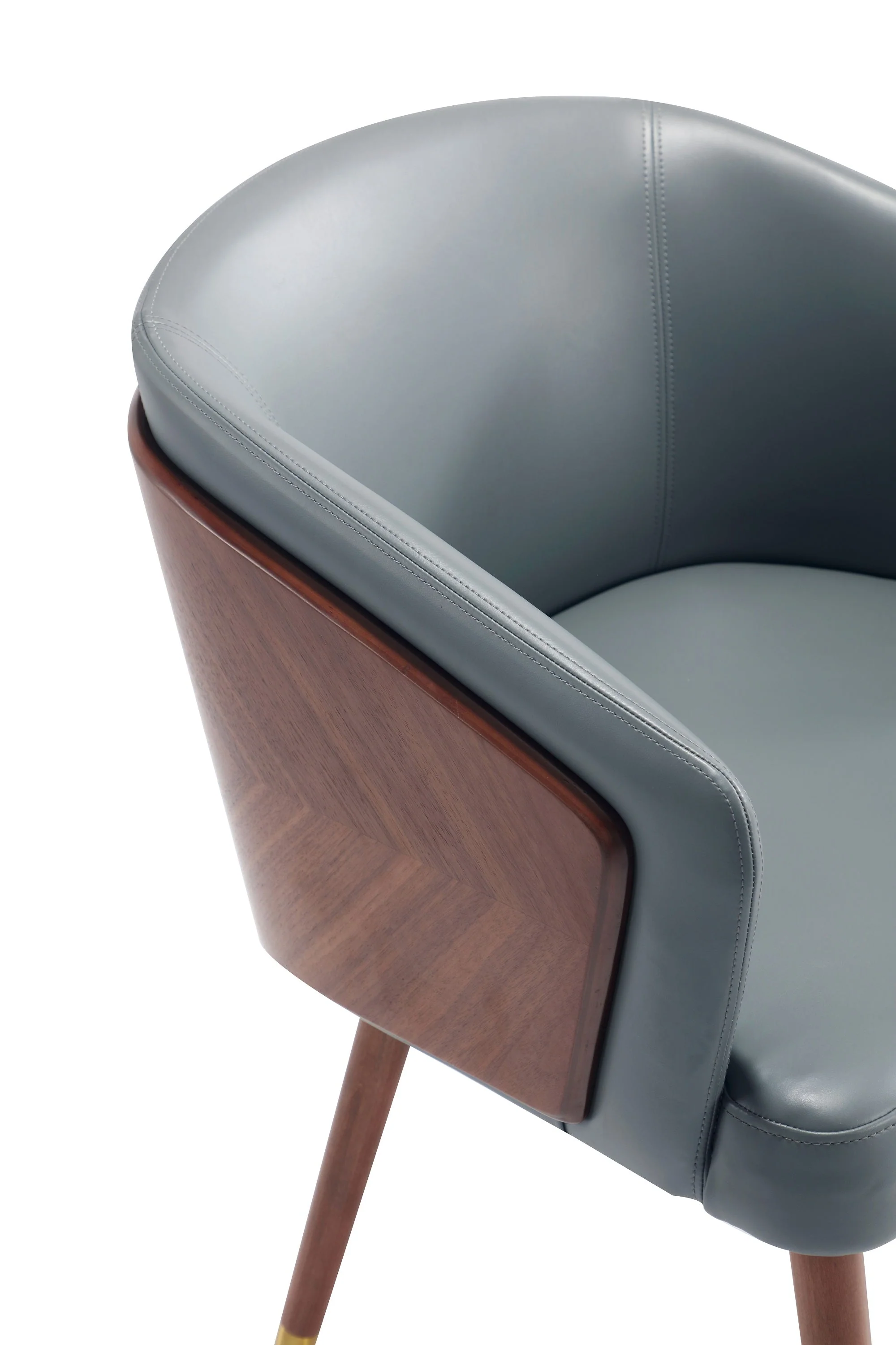 Reeva Dining Chair in Walnut and Graphite Grey (set of 2) - Image 5