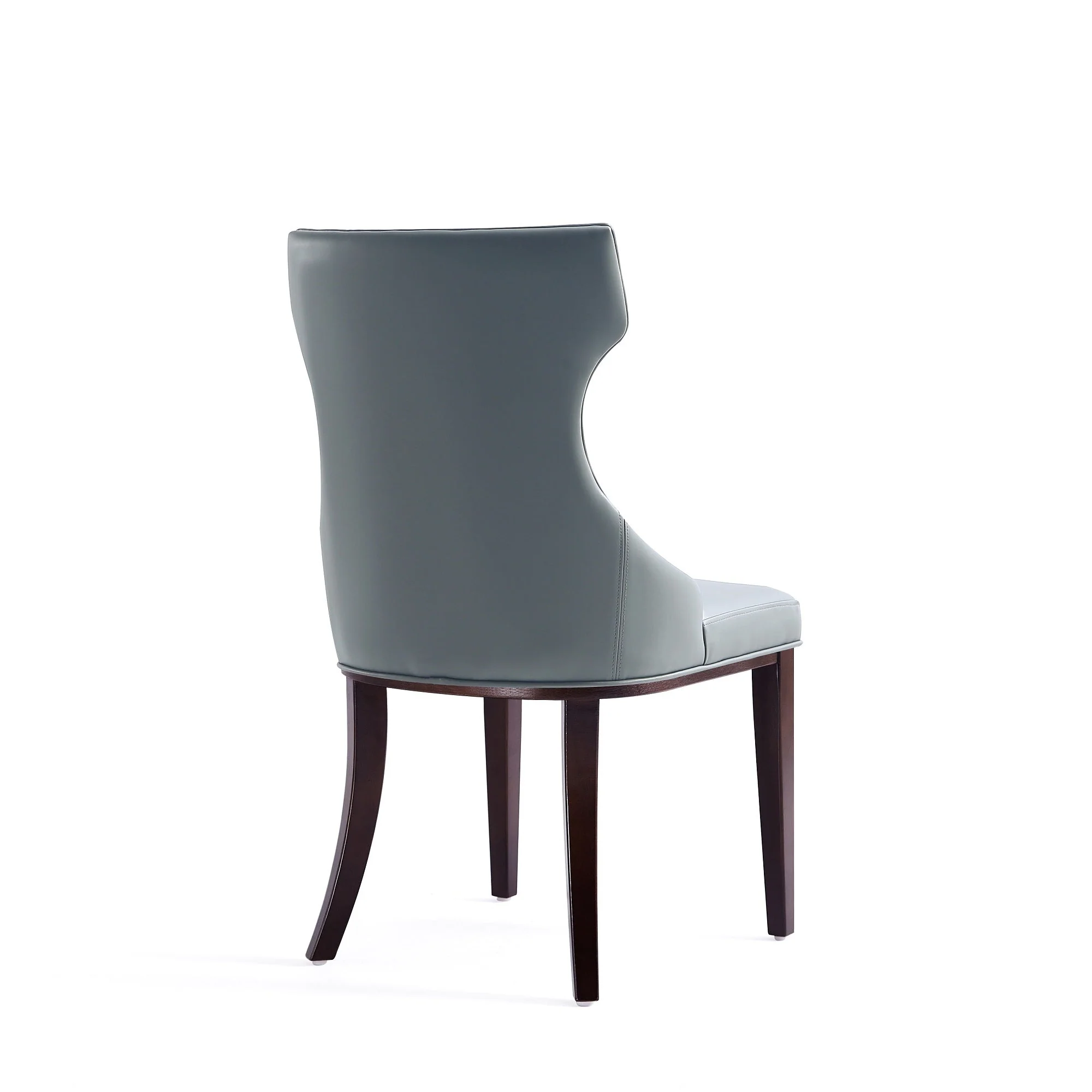 Reine Faux Leather Dining Chair in Pebble Grey (set of 4) - Image 7