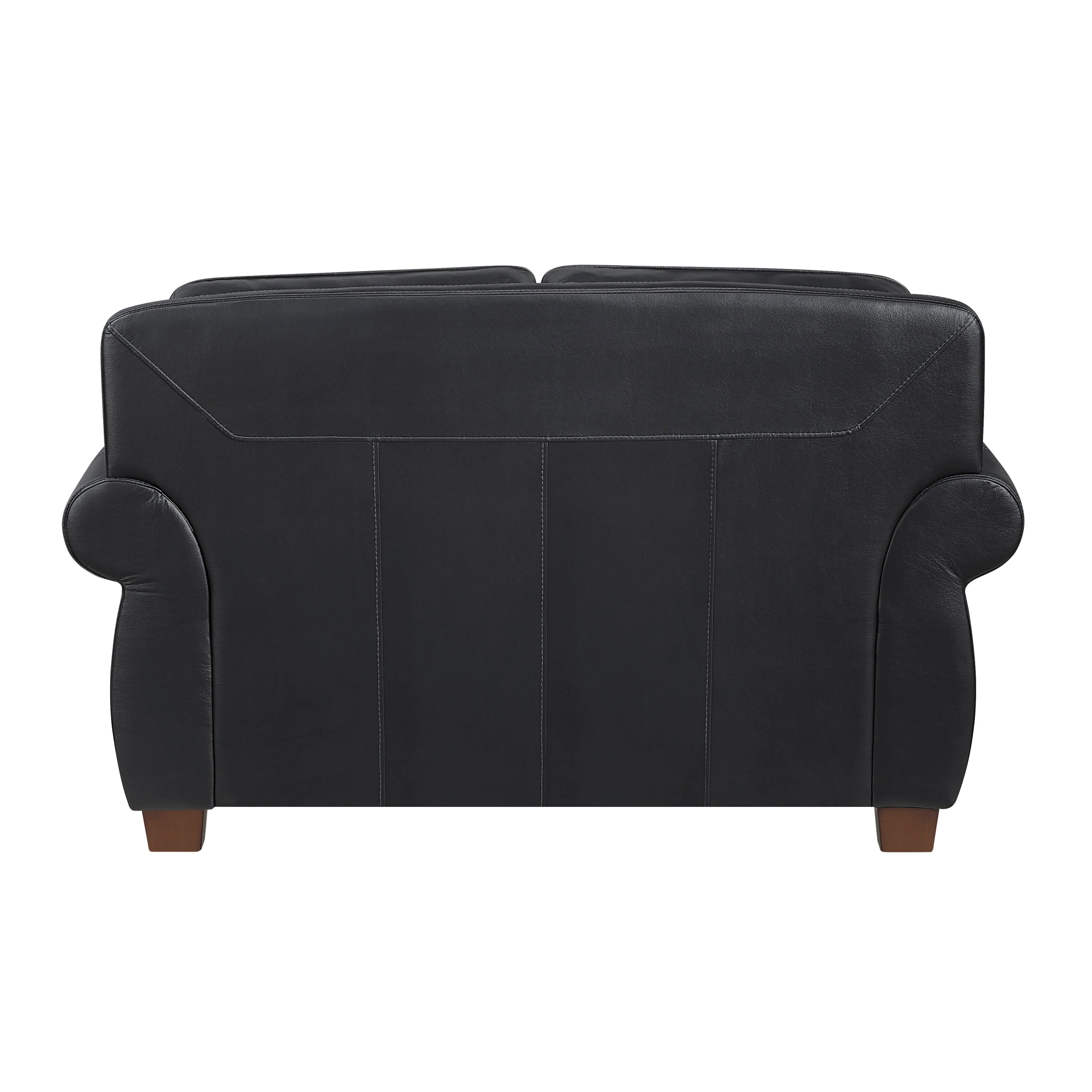 Remington Black Leather Reclining Sofa and Loveseat - Image 9