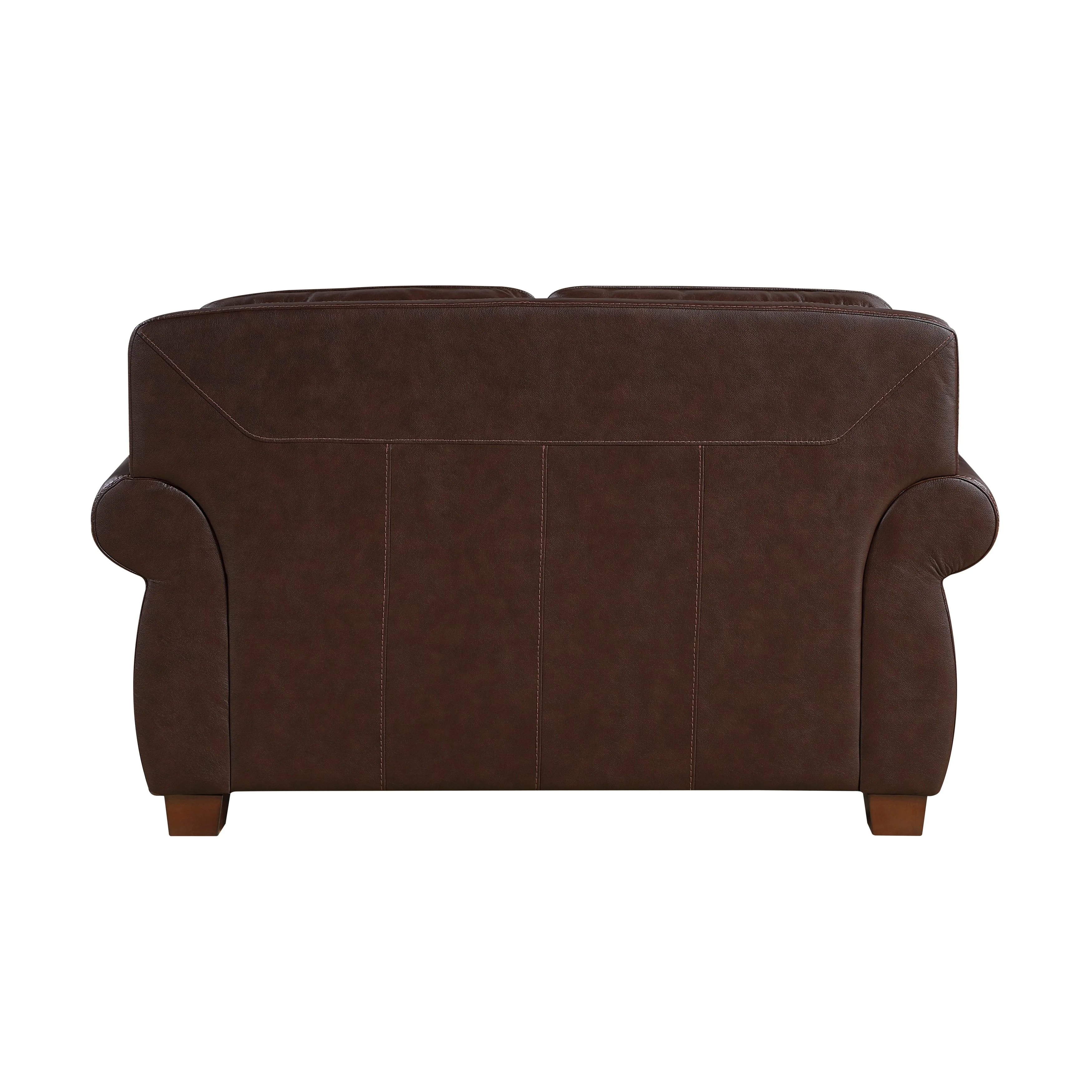 Remington Brown Leather Reclining sofa and Loveseat - Image 9