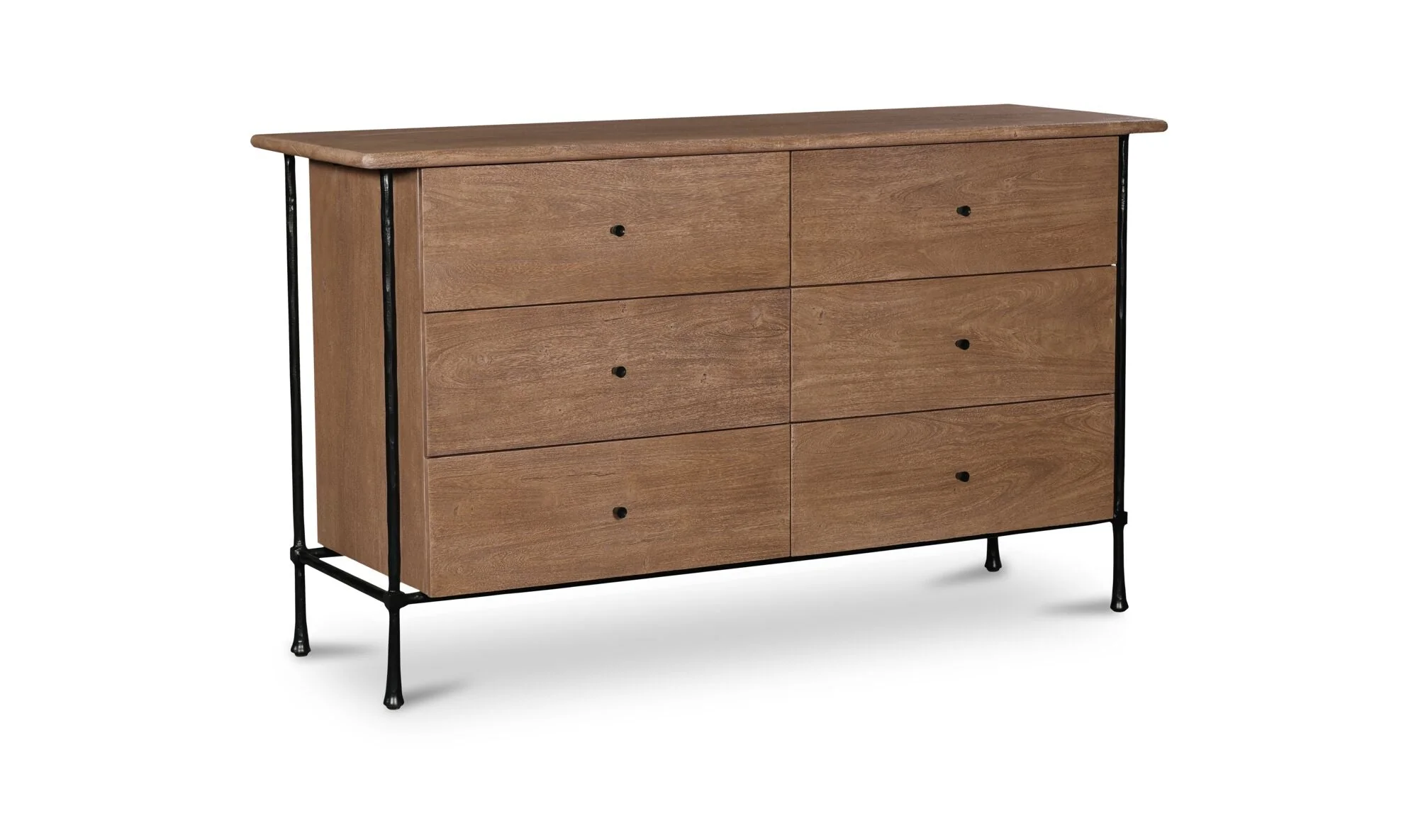 Rene 6 Drawer Dresser Brown - Image 3