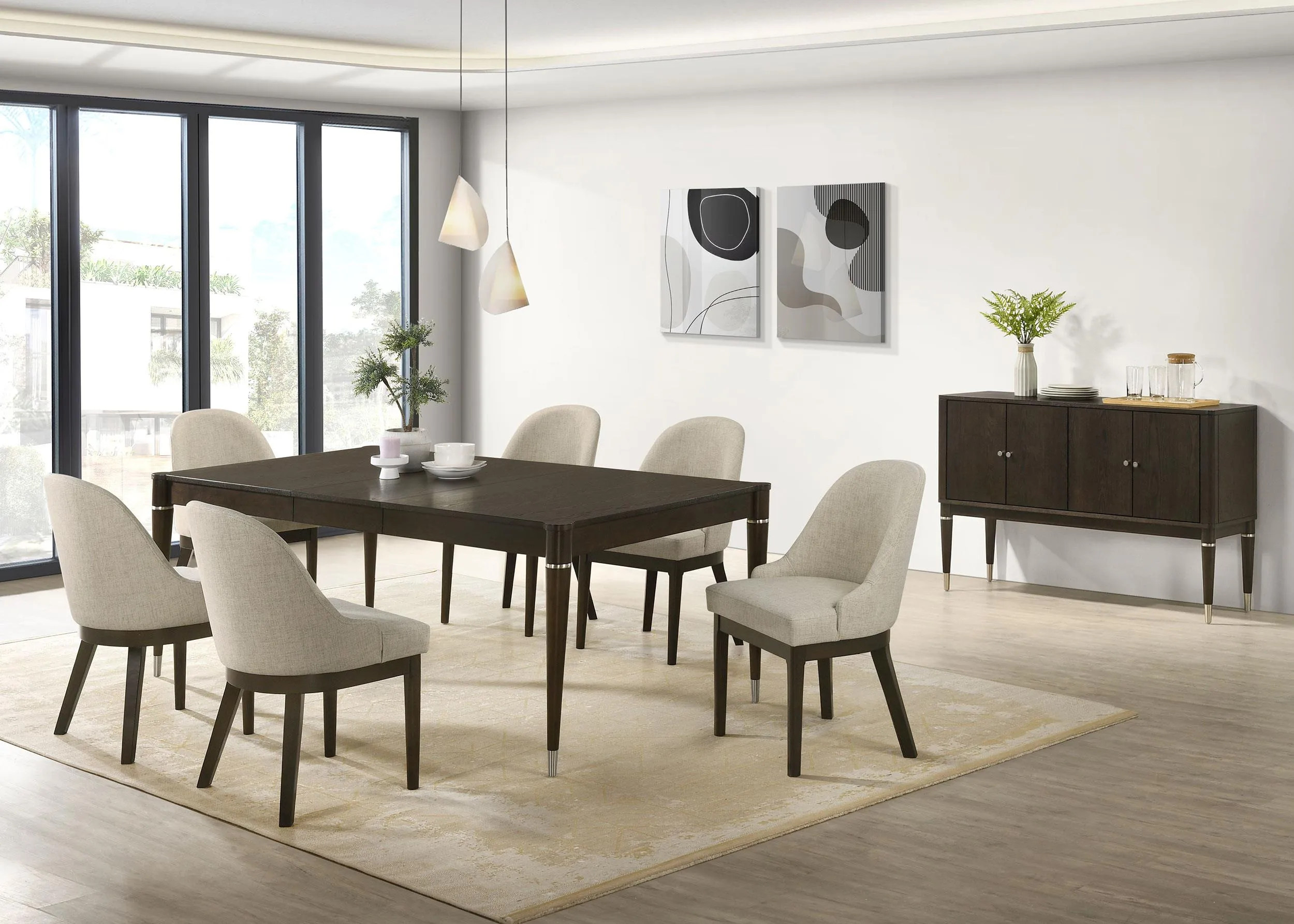 Reseda Ash Brown Extendable Dining Table - Image 13