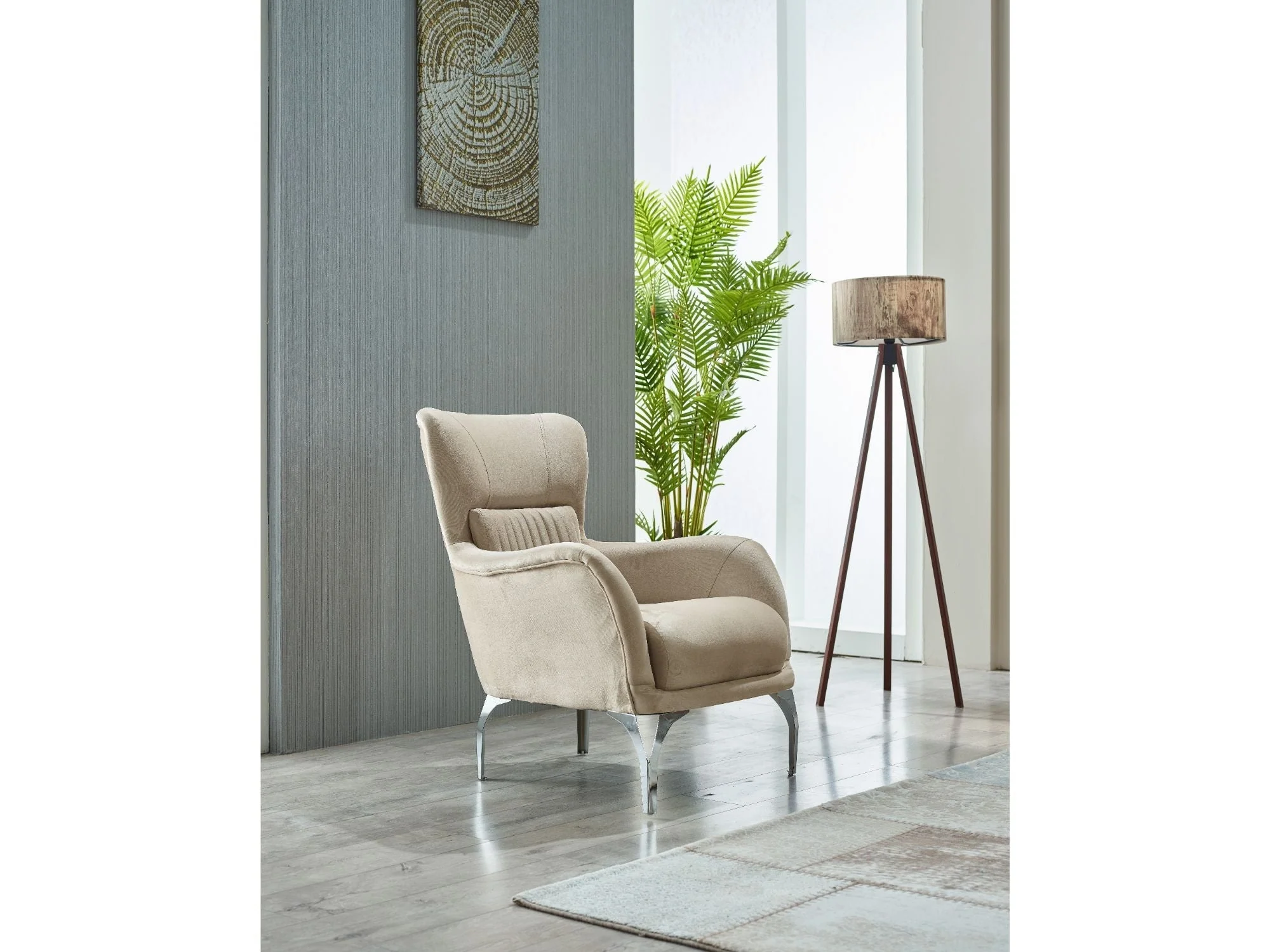 Resital Beige 3-Piece Living Room Set (Sofa & Loveseat & Chair) - Image 13