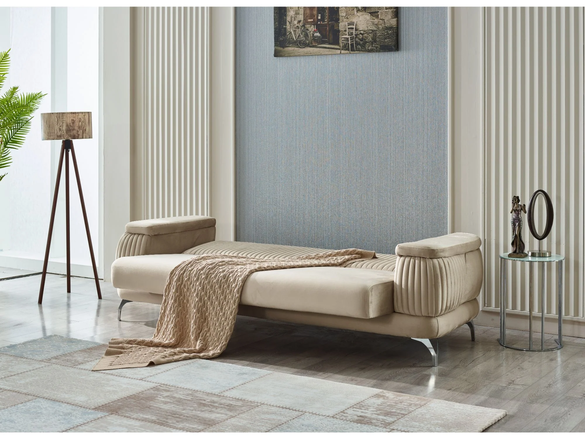 Resital Beige 3-Piece Living Room Set (Sofa & Loveseat & Chair) - Image 6
