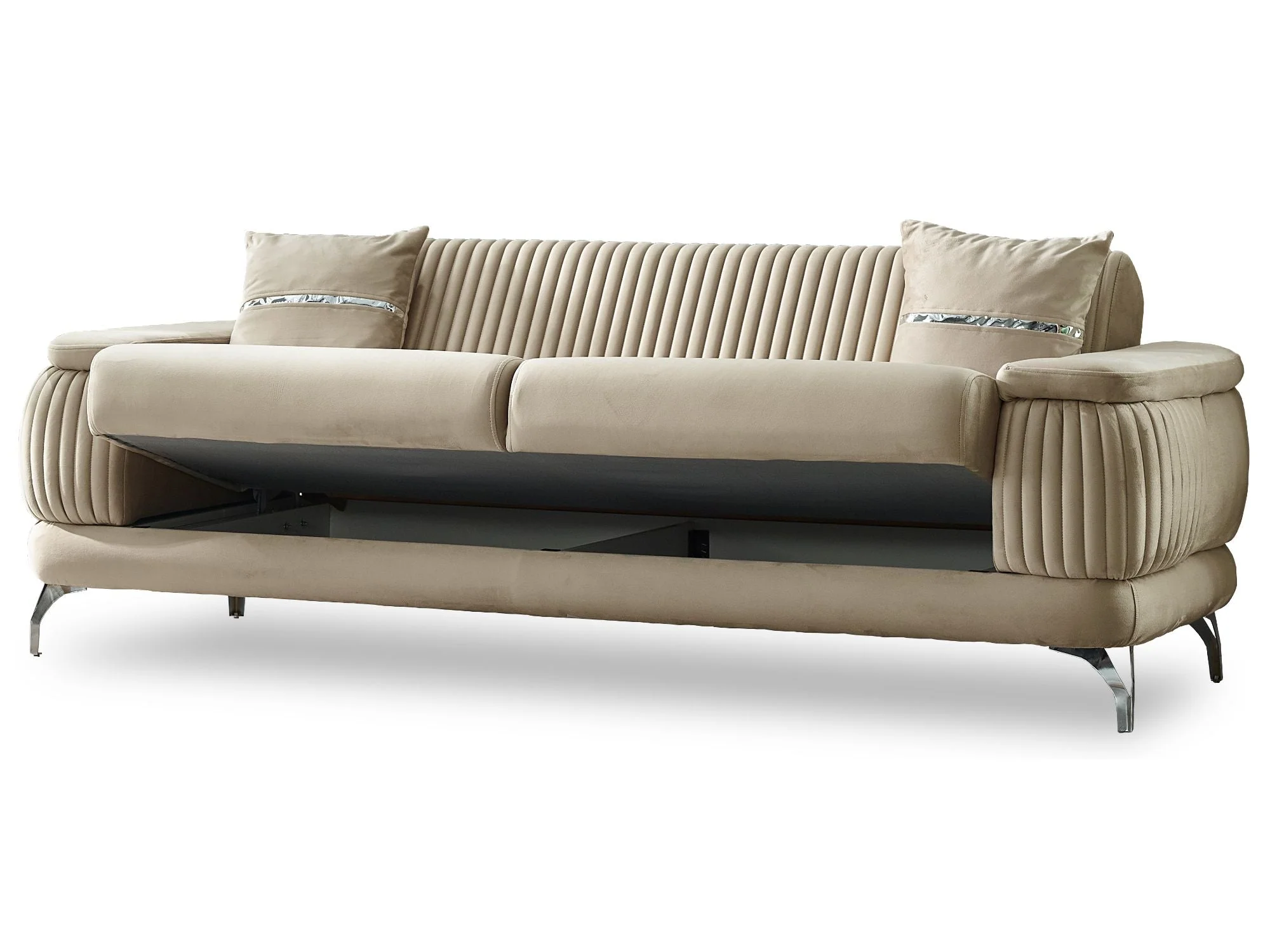 Resital Beige 3-Piece Living Room Set (Sofa & Loveseat & Chair) - Image 8