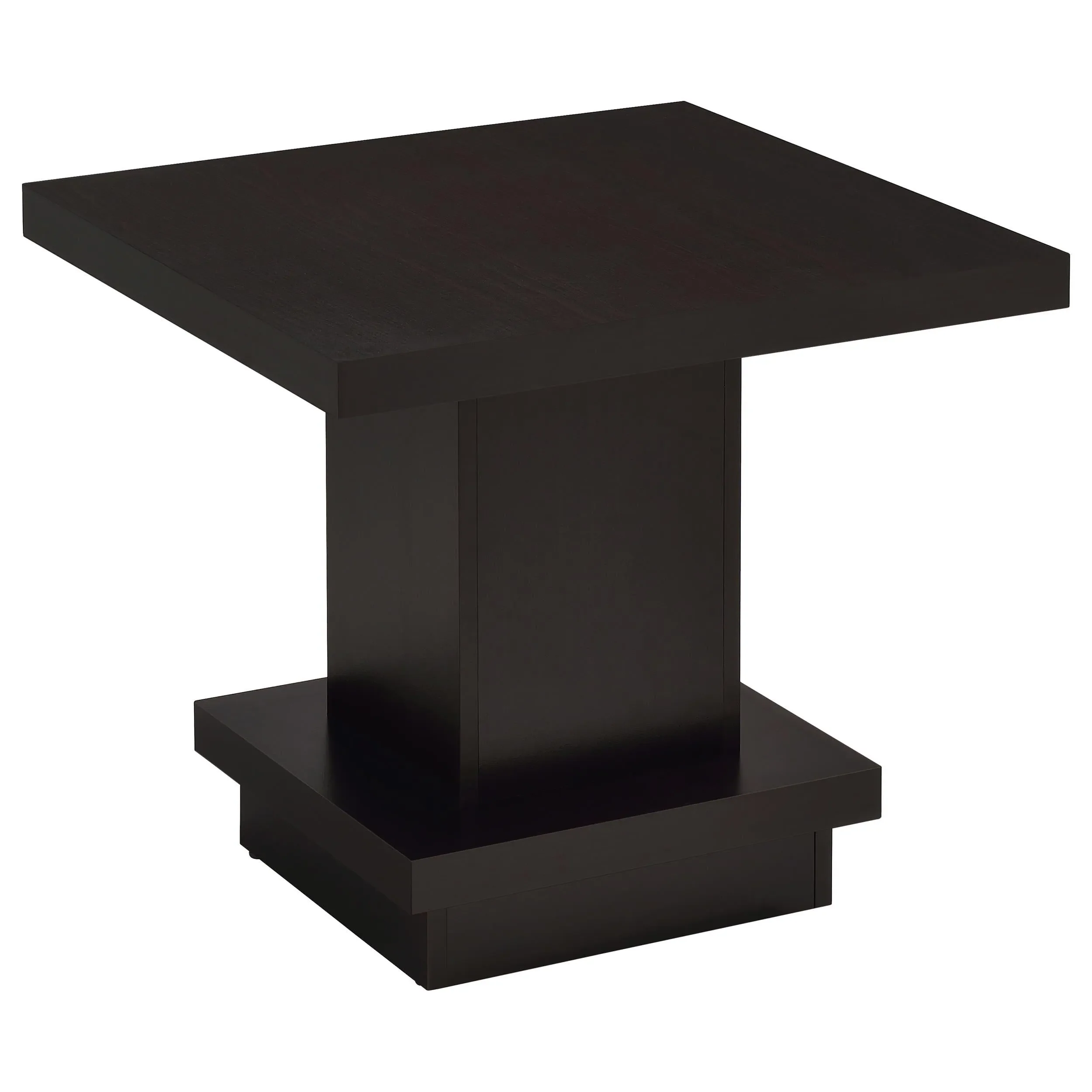 Reston Cappuccino 2-Piece Square Coffee and End Table Set - Image 3