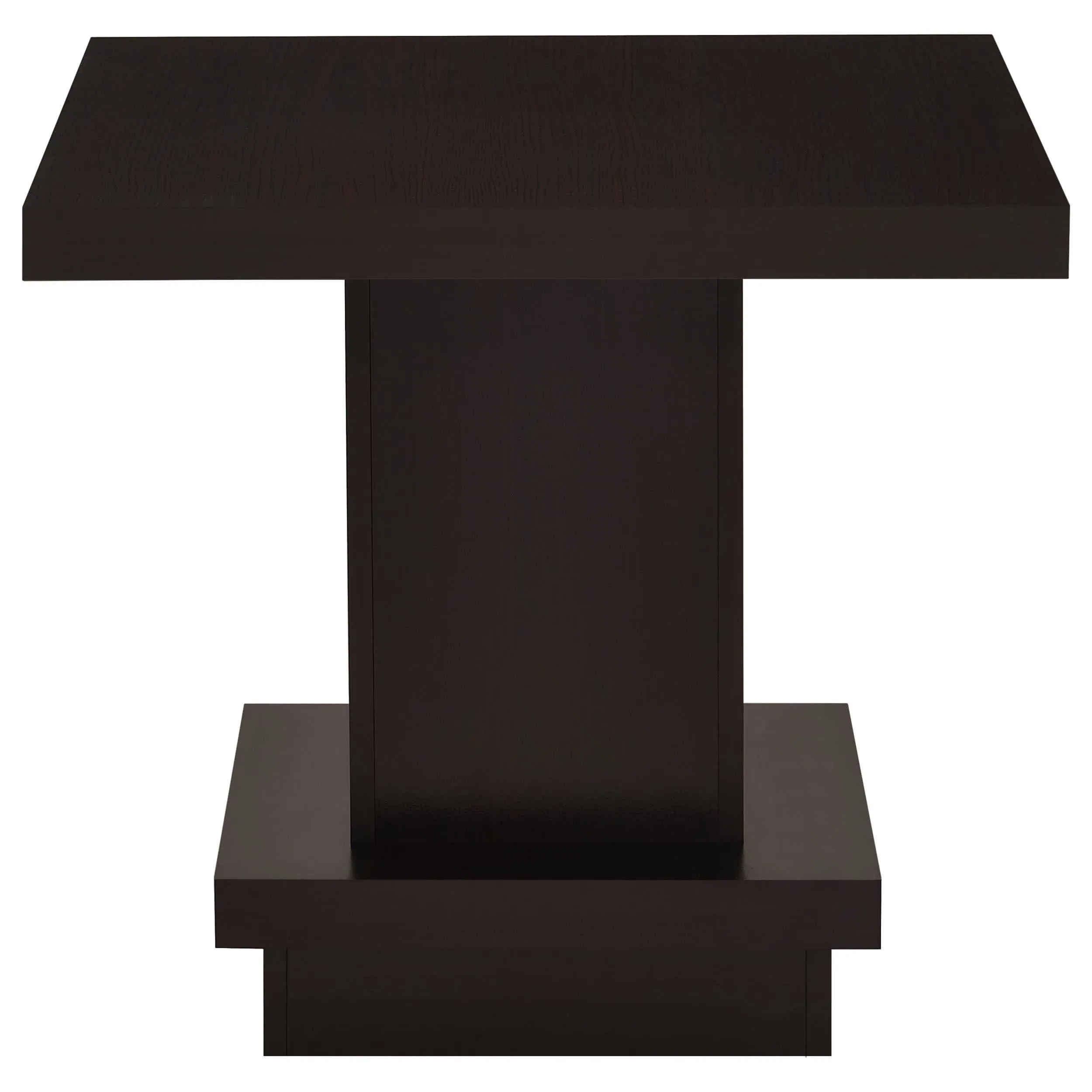 Reston Cappuccino 2-Piece Square Coffee and End Table Set - Image 4