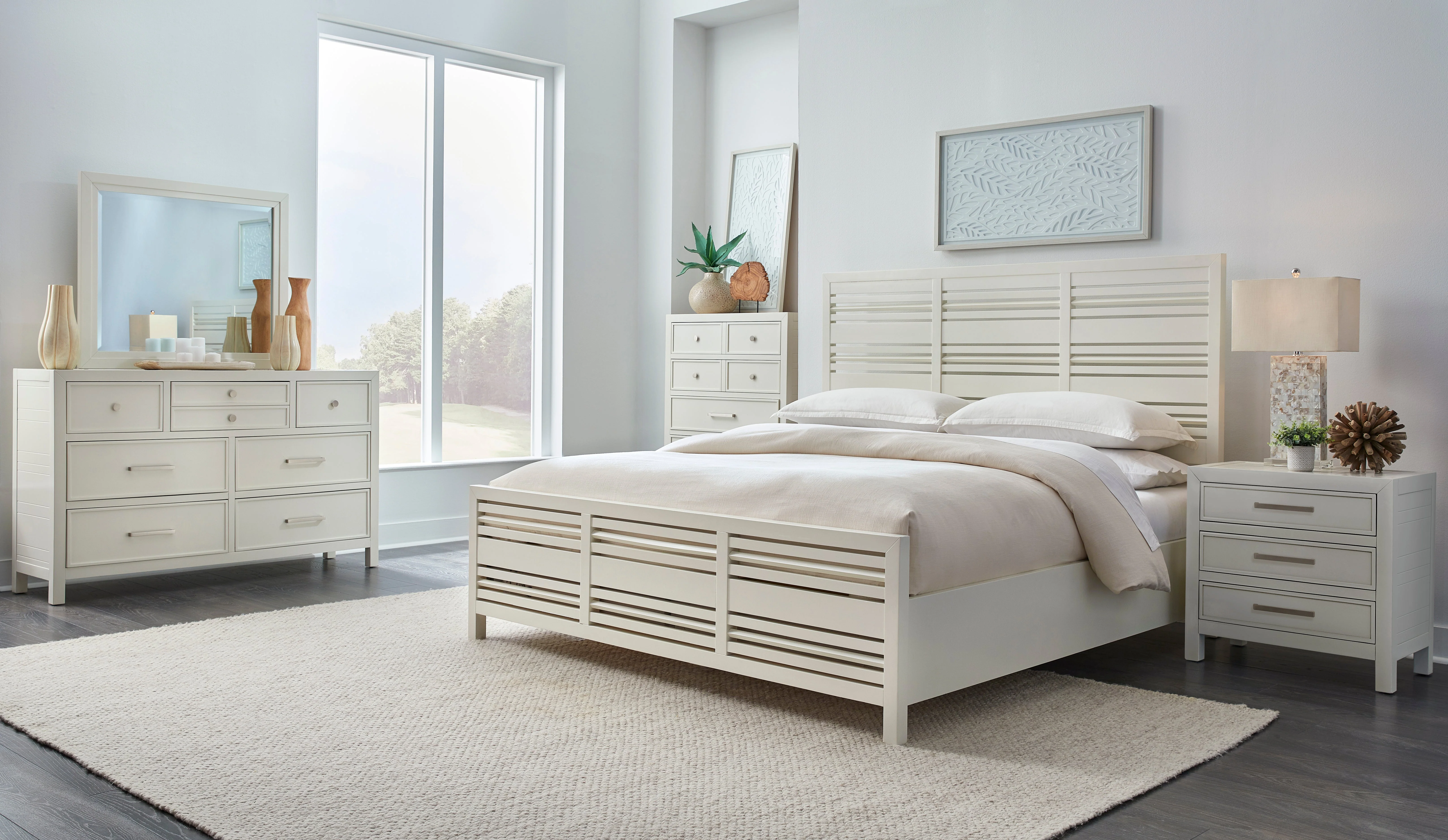 Retreat Slatted Platform Bed in Snowfall - Image 8