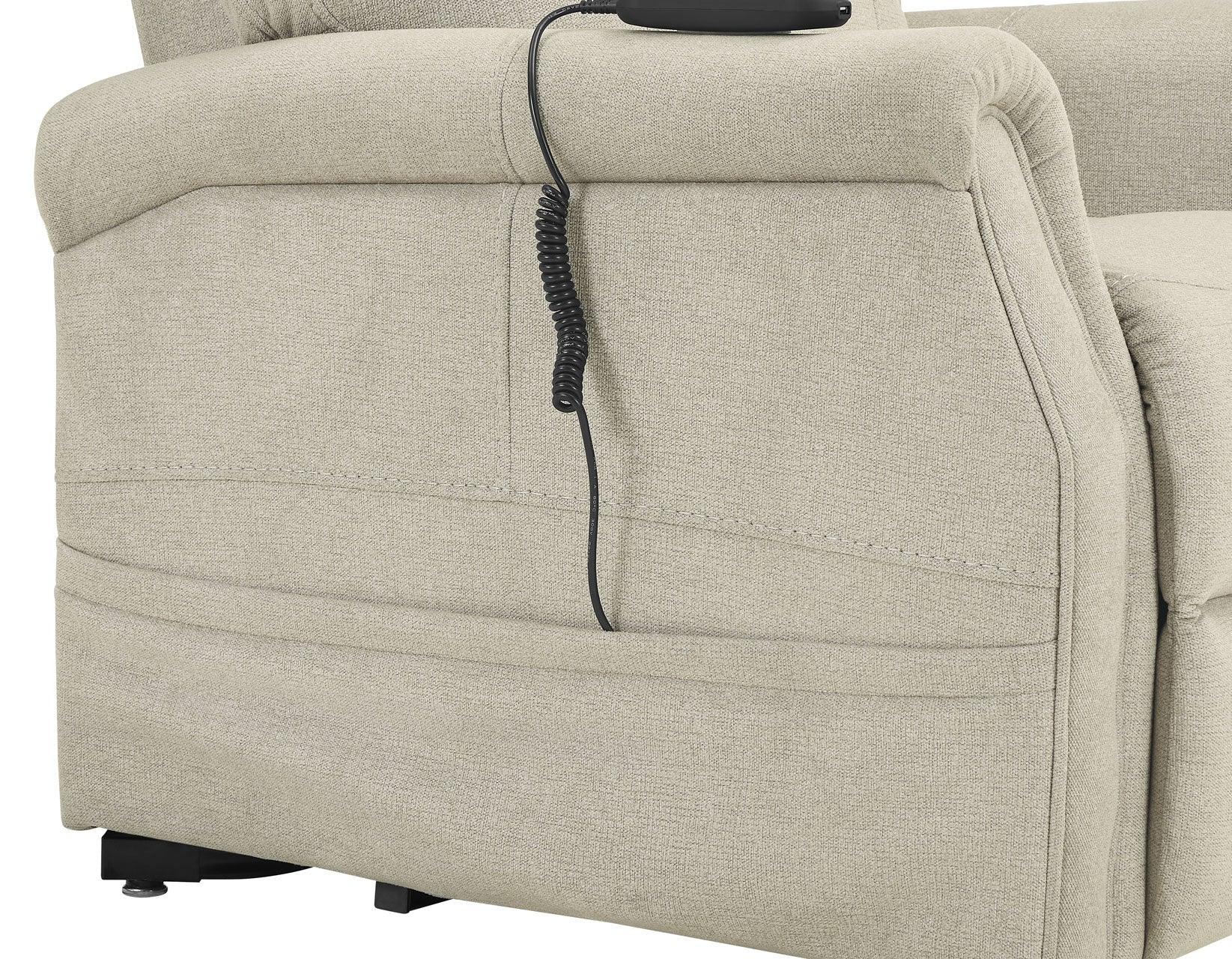 Rhodes Versatile Beige Power Lift Chair - Image 5
