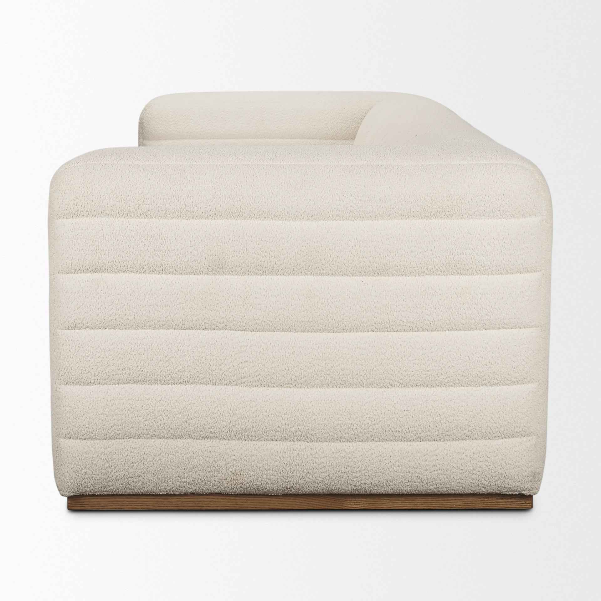 Ricciardo Cream Boucle 3-Seater Sofa - Image 3