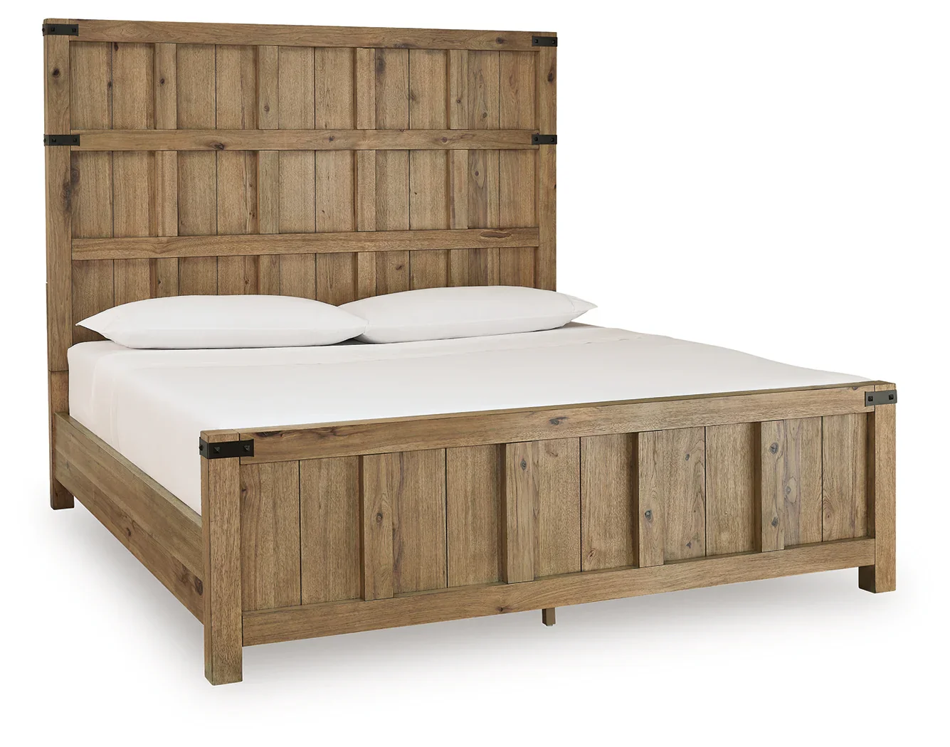Ridgester Light Brown King Panel Bed - Image 2
