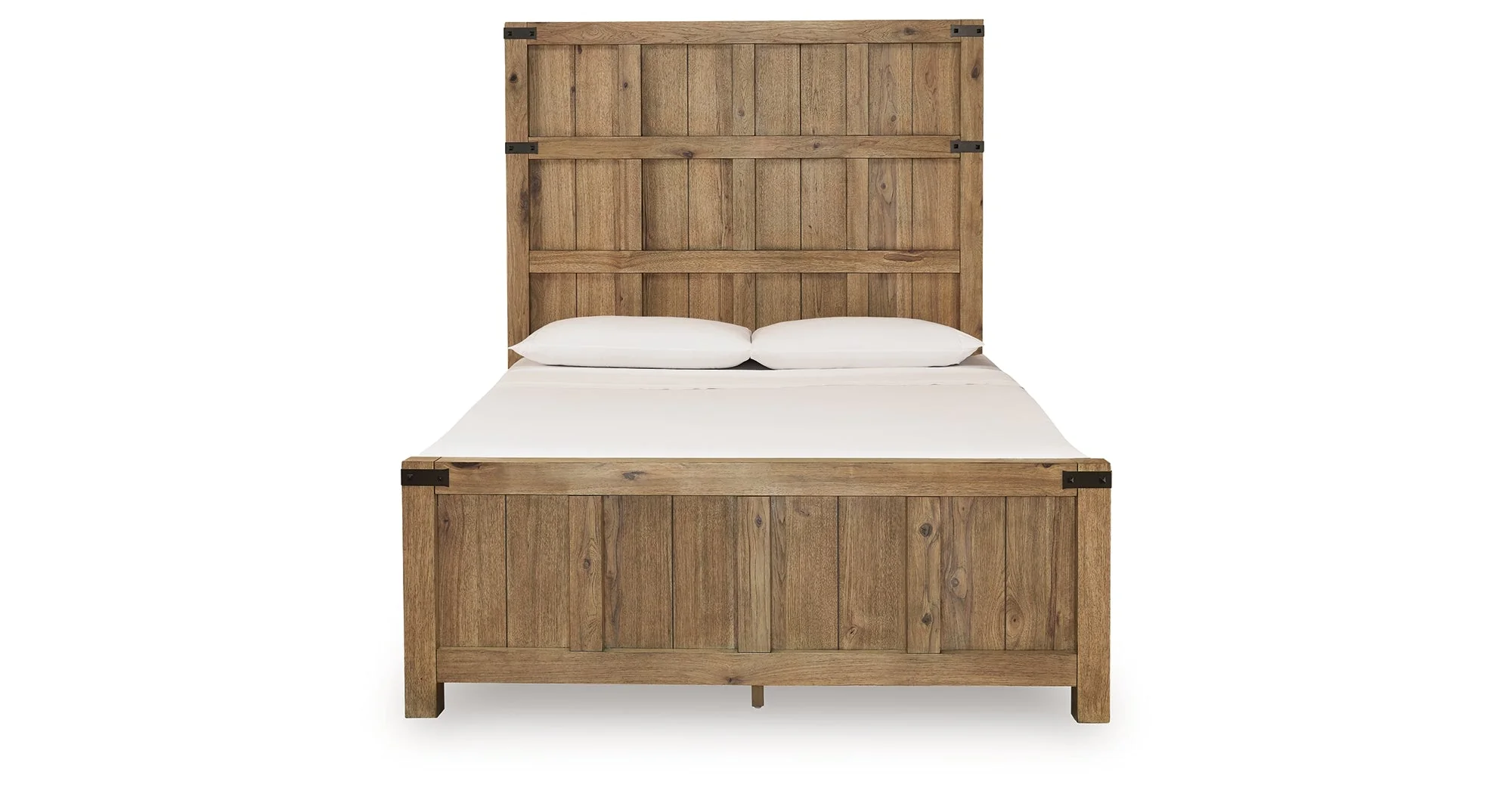Ridgester Light Brown Queen Panel Bed - Image 7