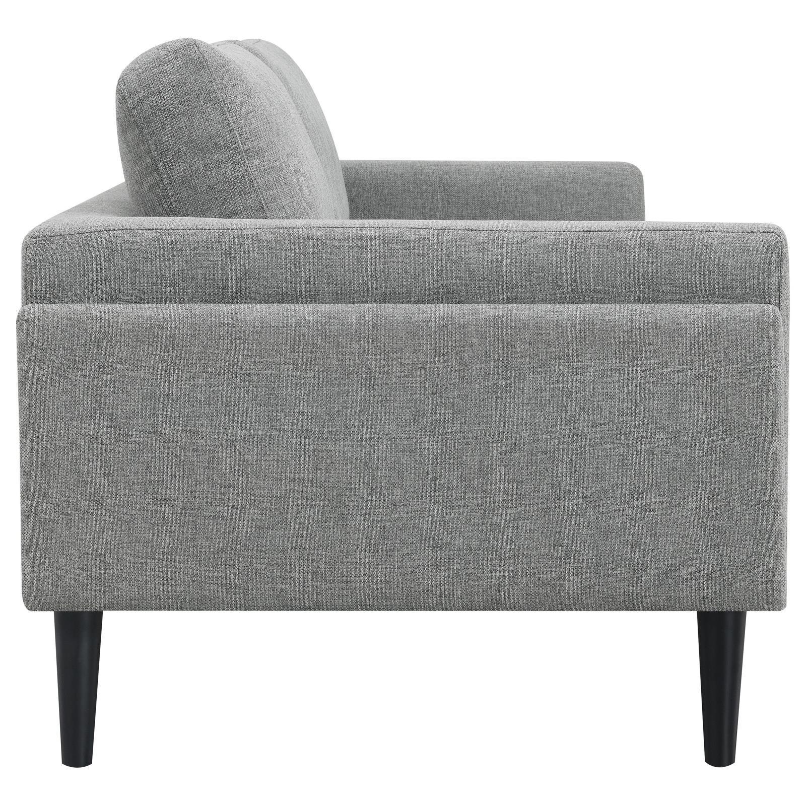 Rilynn 3-piece Upholstered Track Arm Sofa Set Grey - Image 4