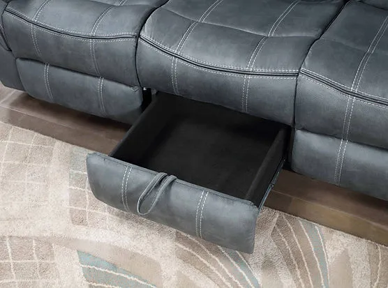 Rio Grande Grey Reclining Living Room Set - Image 2