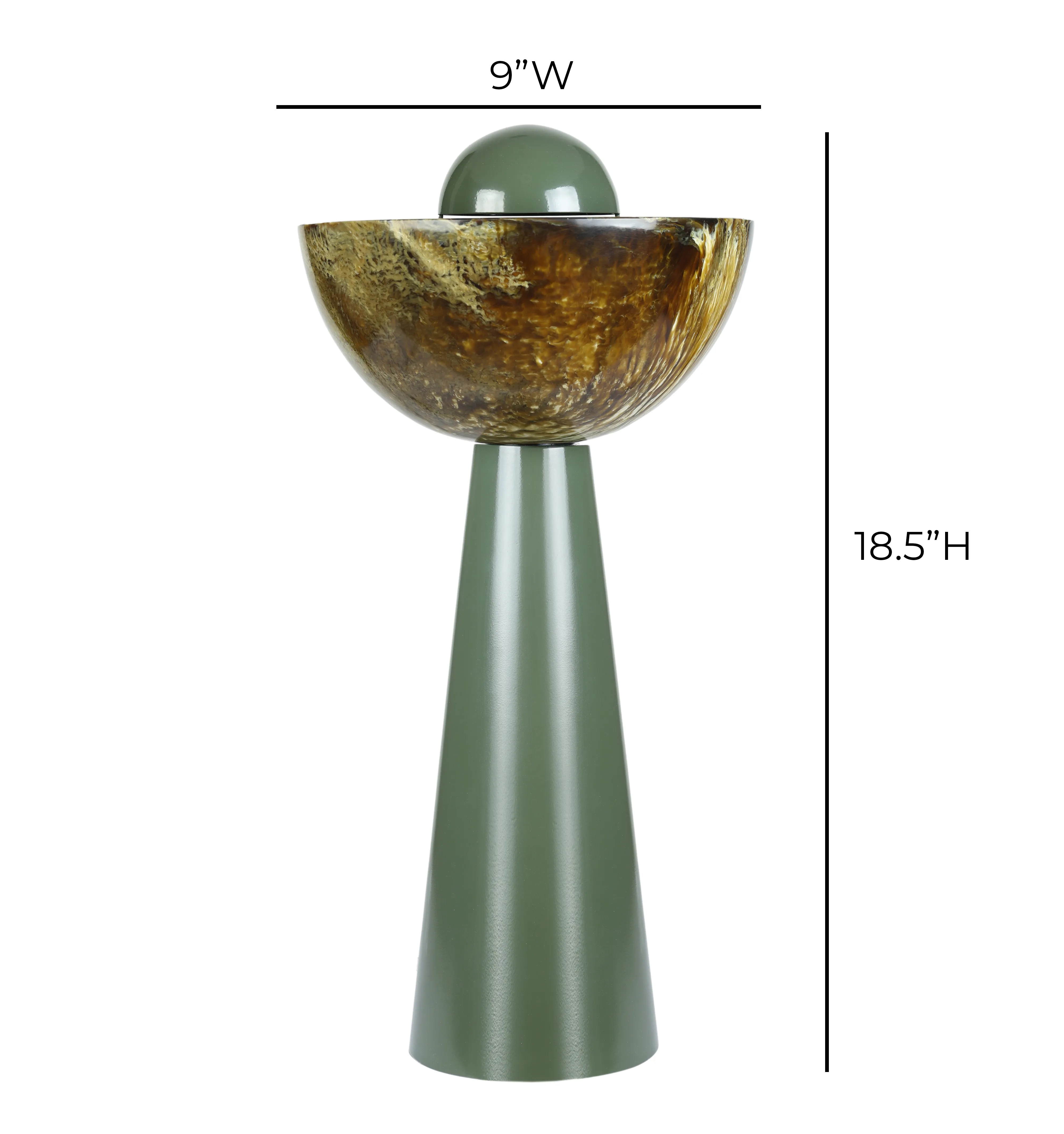 Rising Green Resin Table Lamp - Image 5