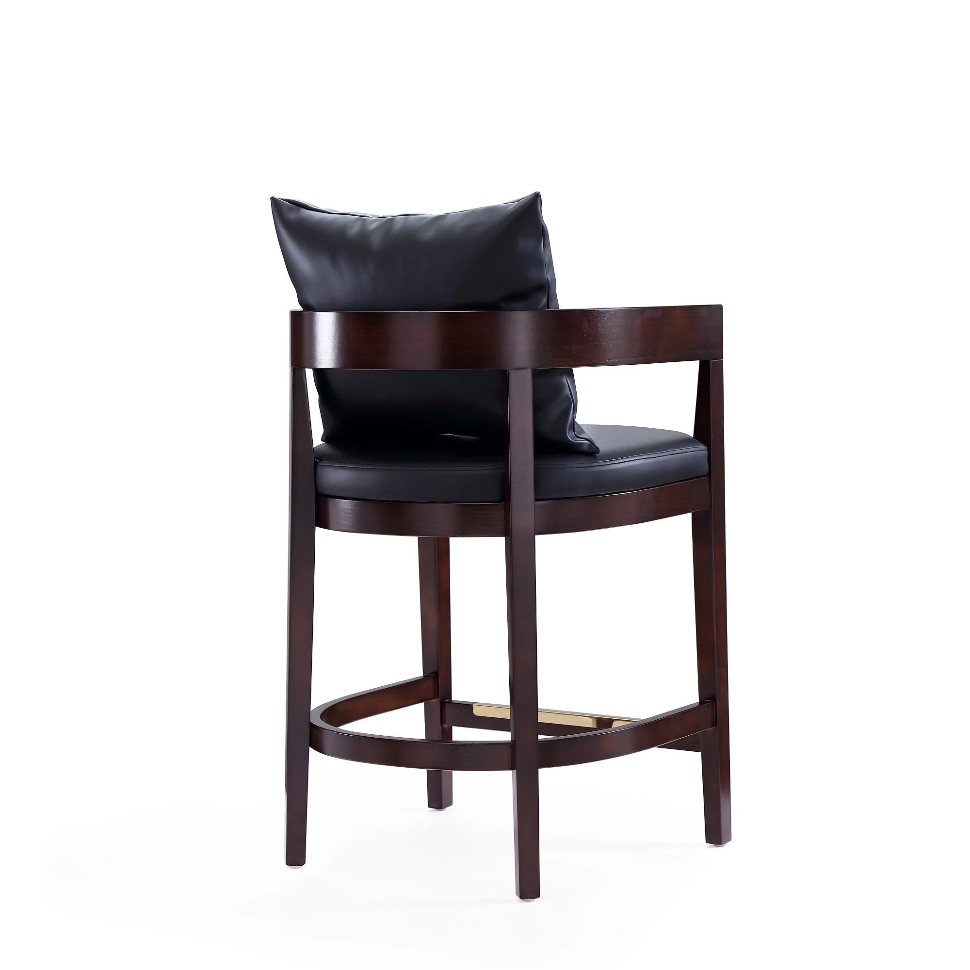 Ritz Counter Stool in Black and Dark Walnut - Image 6