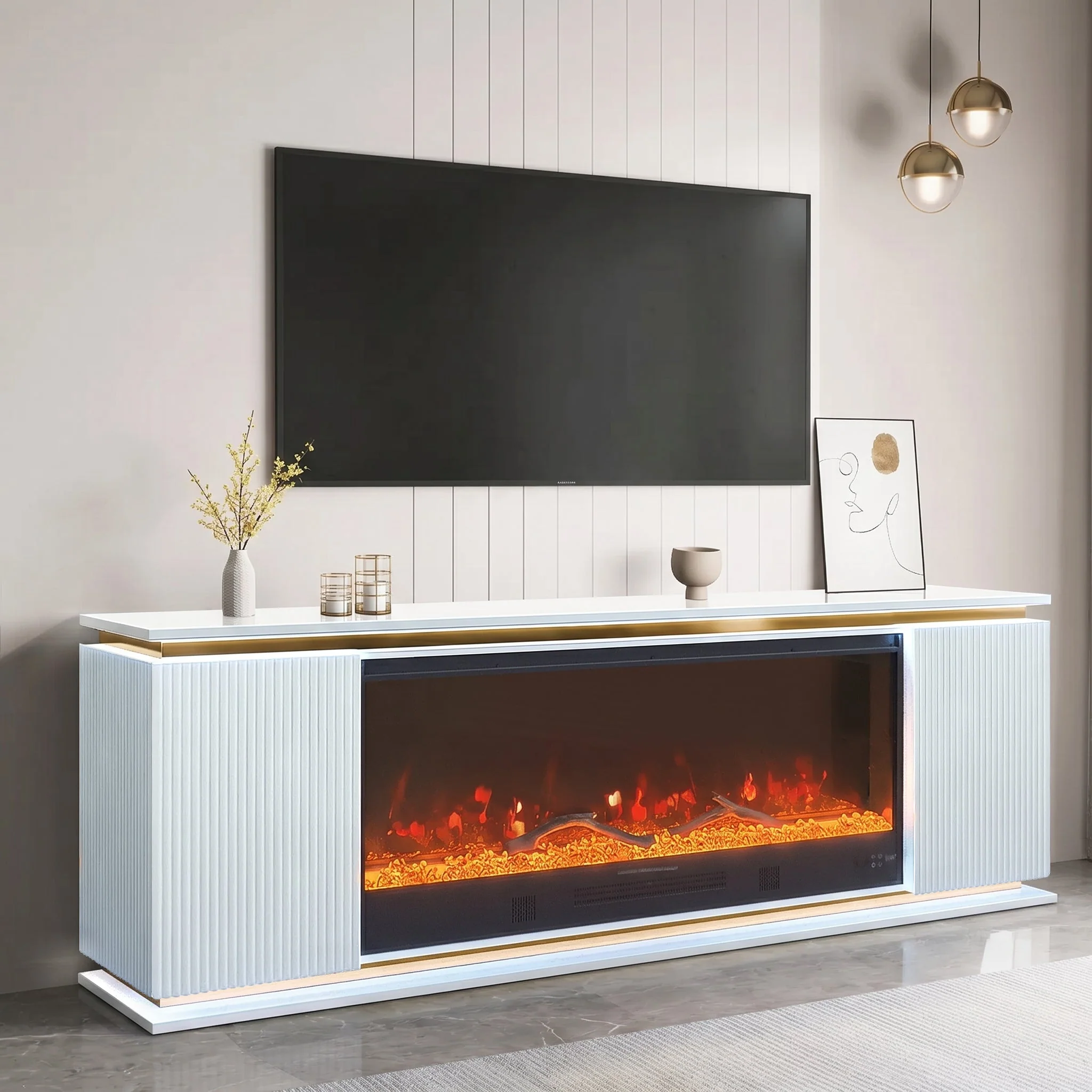 Riva White Fireplace - Image 2