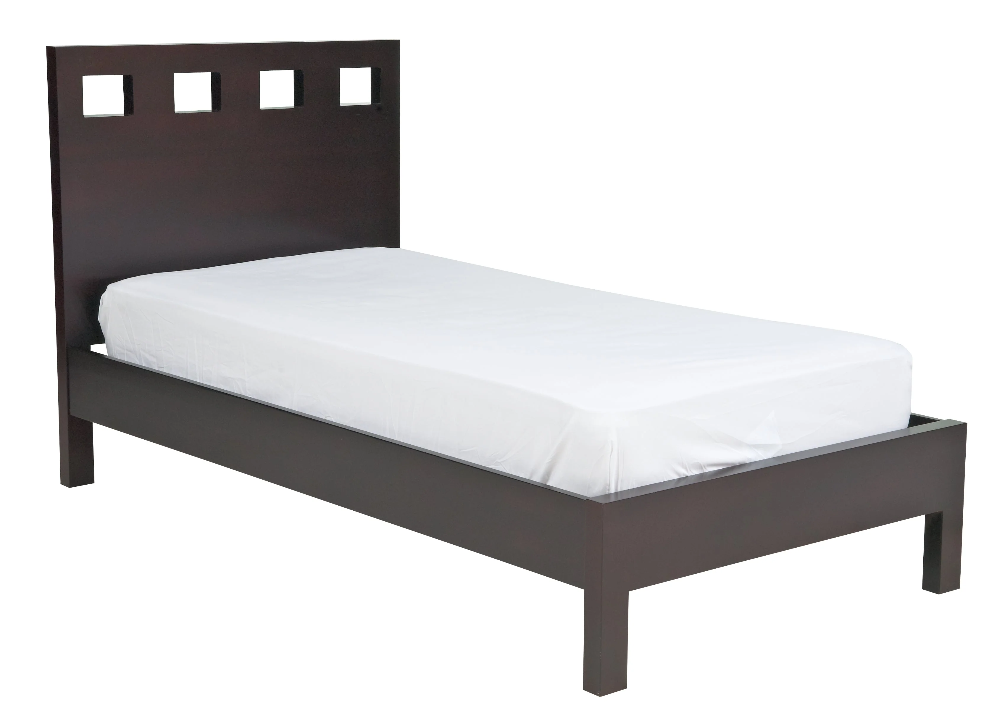 Riva Wood Queen Platform Bed in Espresso - Image 6
