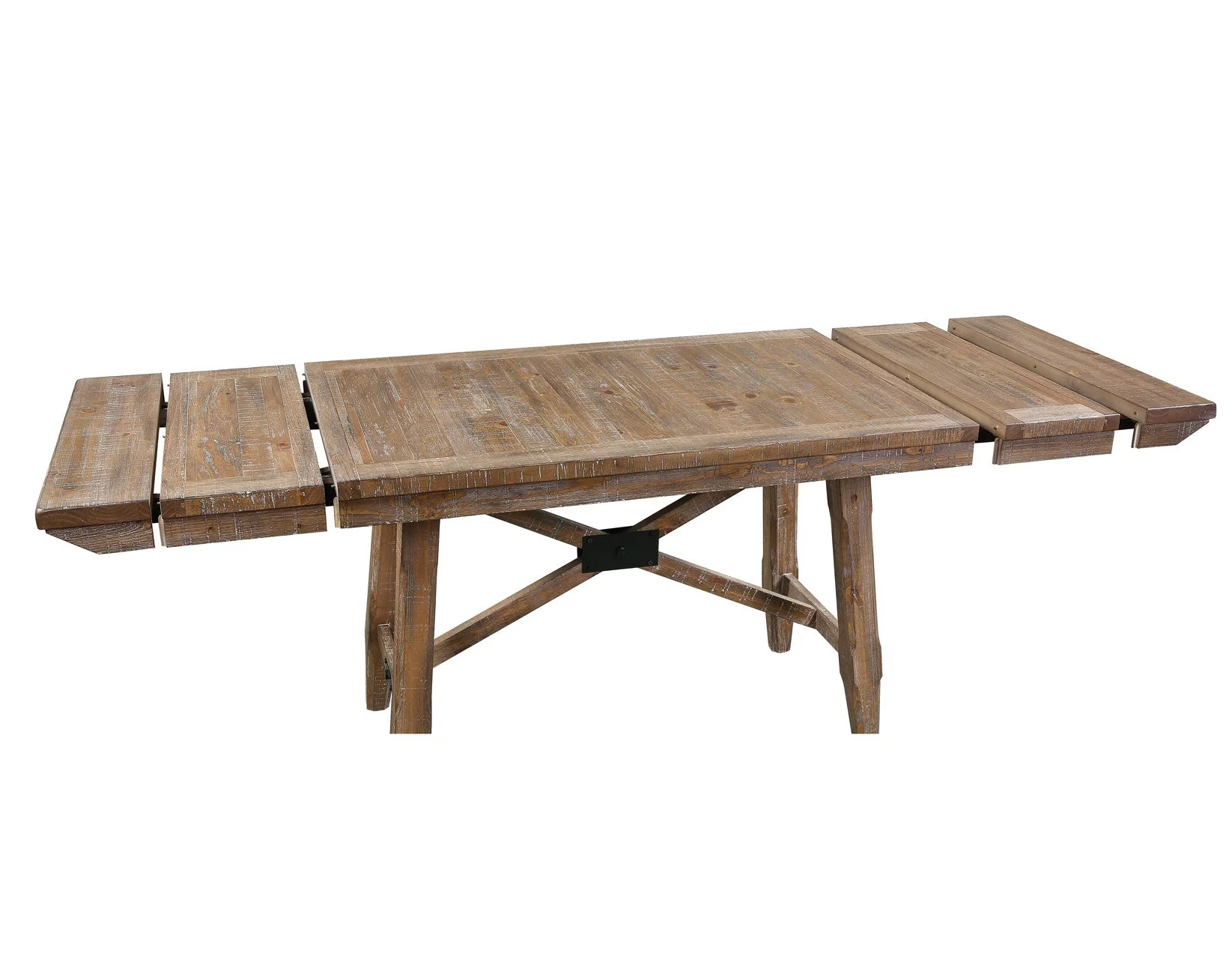 Riverdale Driftwood Trestle Dining Room Set - Image 4