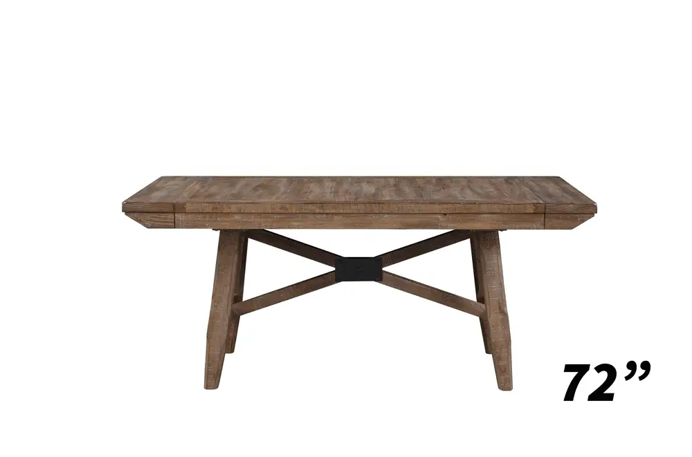 Riverdale Driftwood Trestle Dining Room Set - Image 8