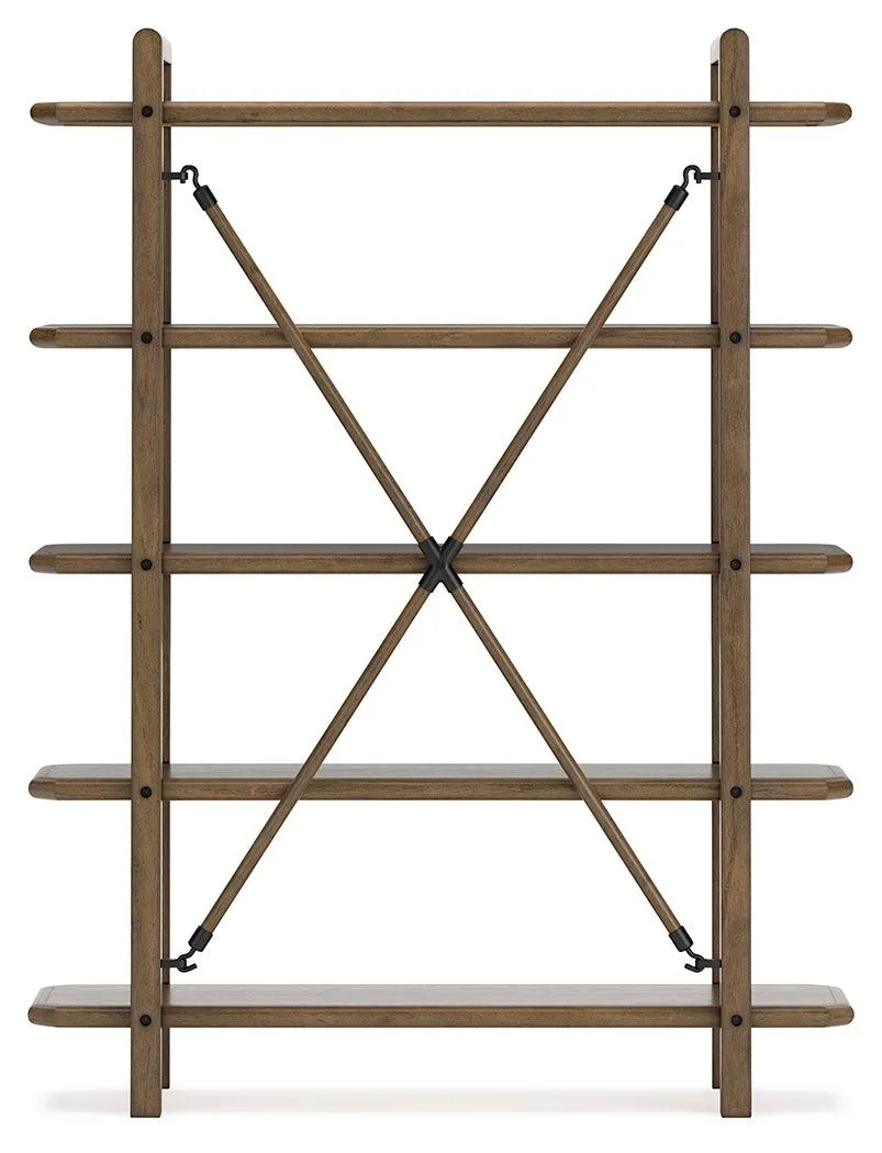 Roanhowe Brown 71" Bookcase - Image 5
