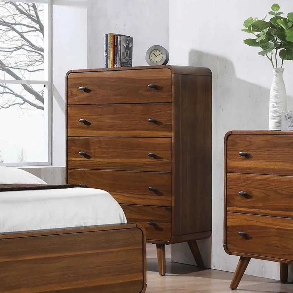 Robyn Dark Walnut 5-Drawer Chest - Image 2
