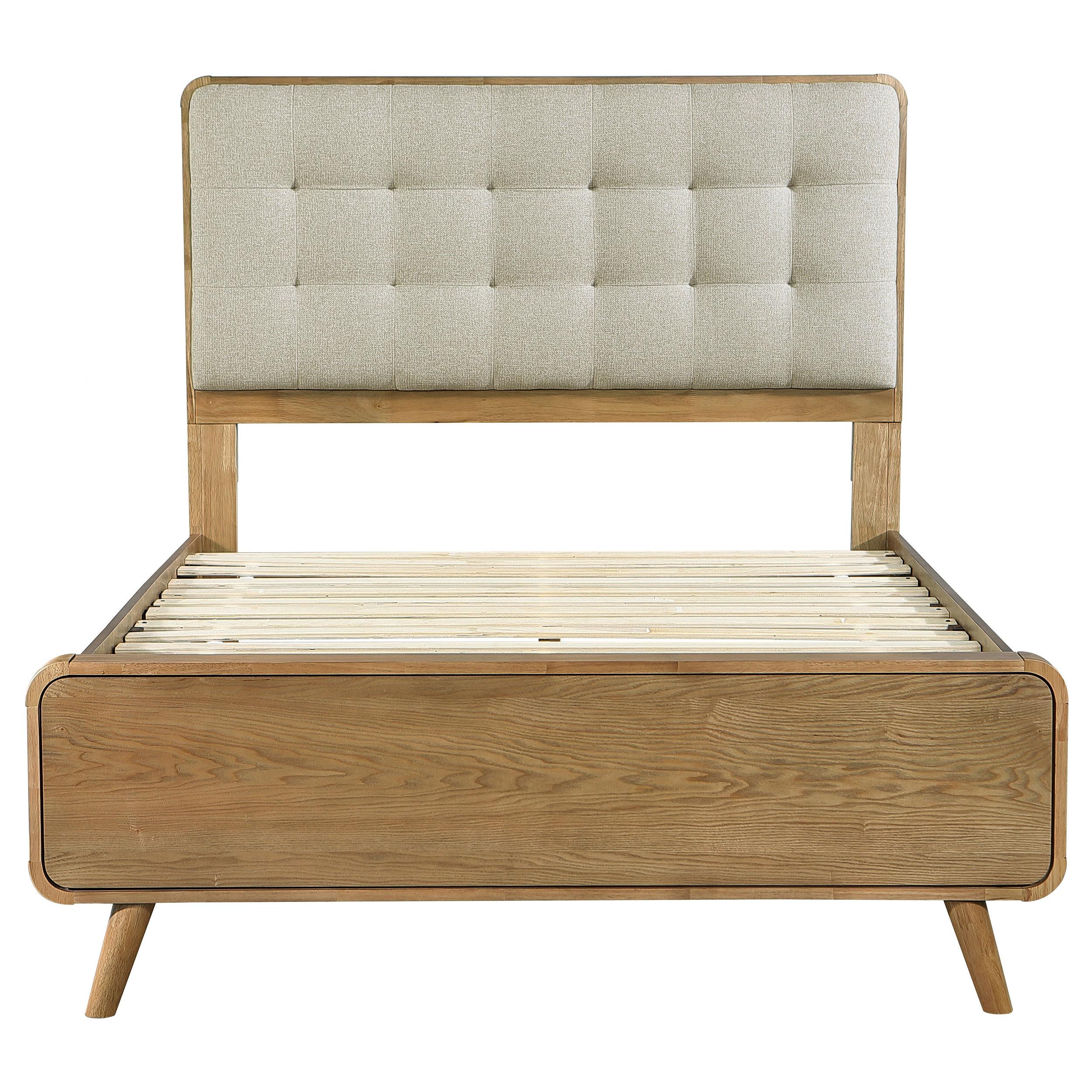 Robyn Light Ash Wood Full Platform Bed - Image 3