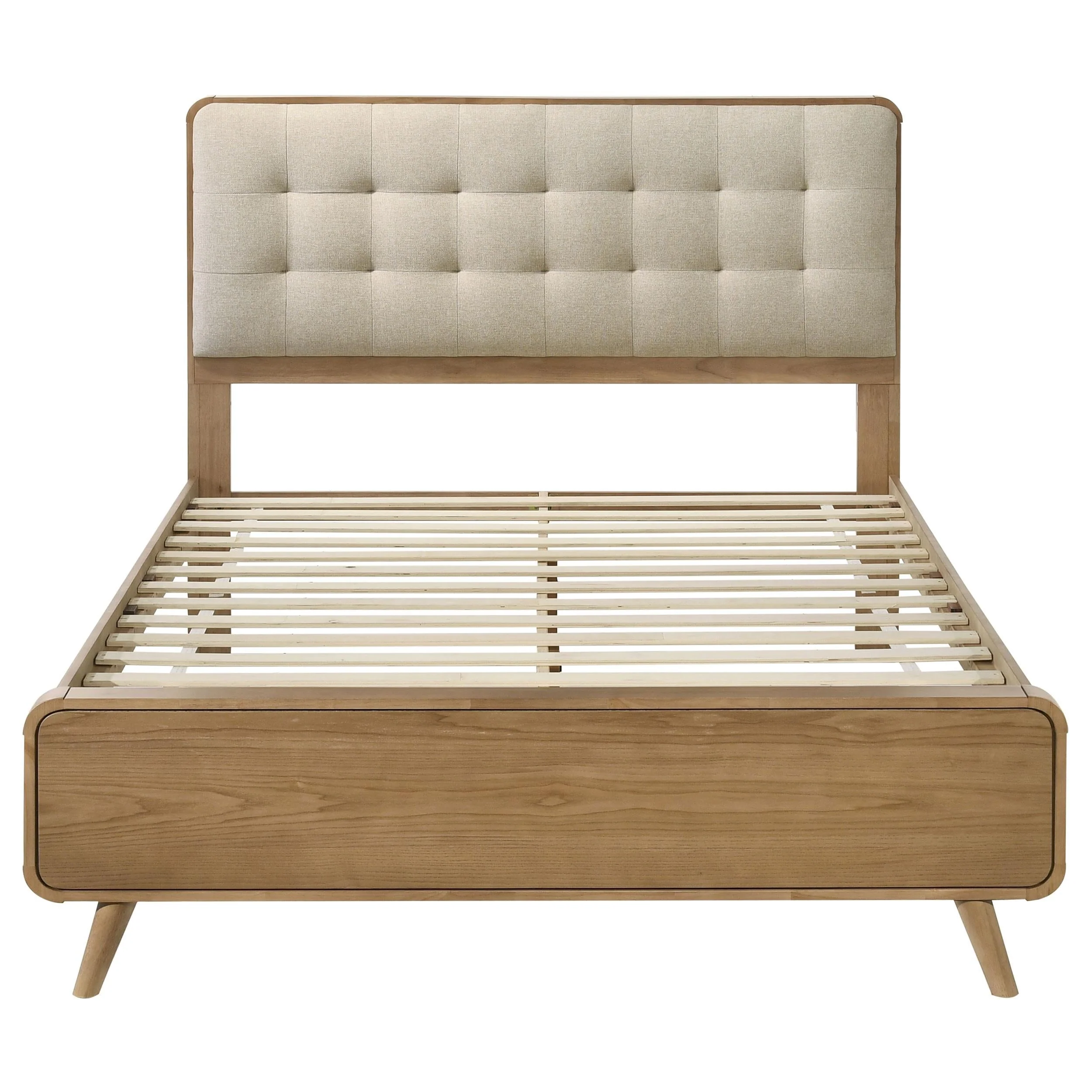 Robyn Light Ash Wood Queen Platform Bed - Image 4