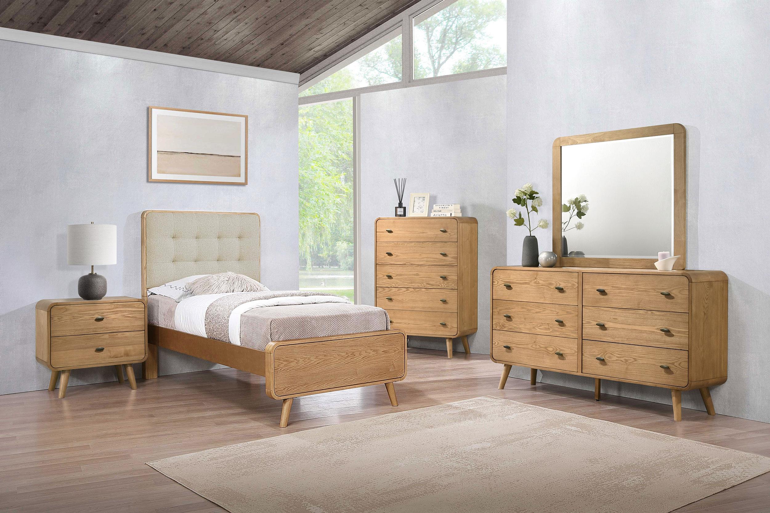 Robyn Light Ash Wood Twin Platform Bed - Image 11