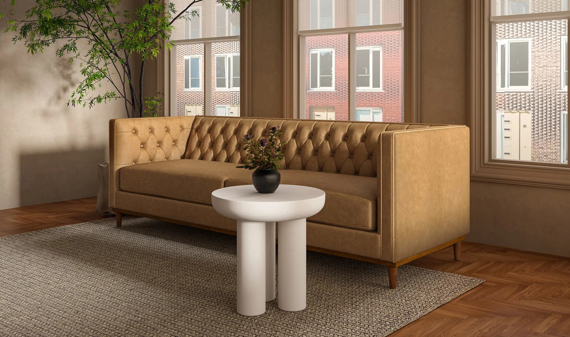 Rocca Side Table Cream - Image 10