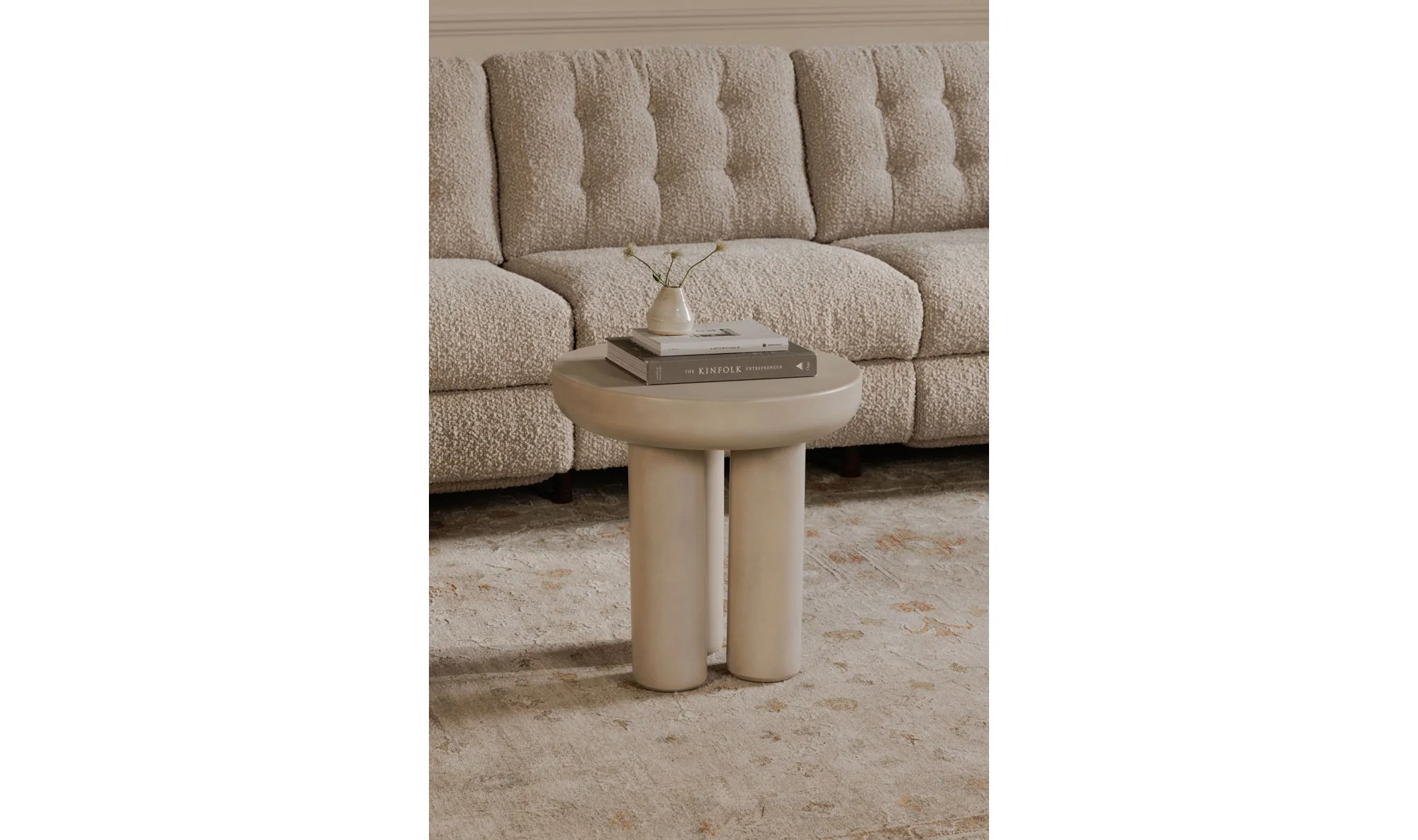 Rocca Side Table Cream - Image 12